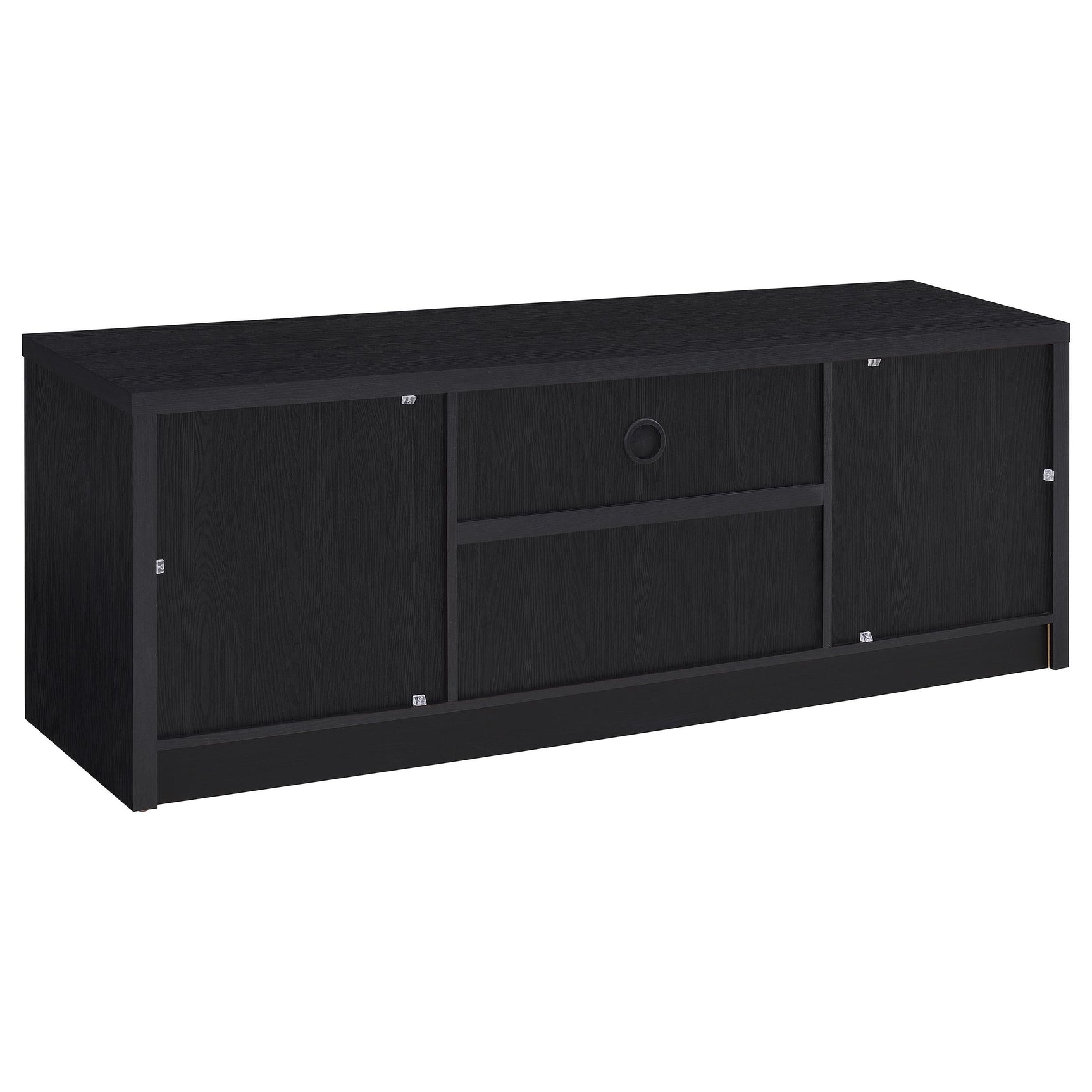 Winfield media tower storage cabinet open
