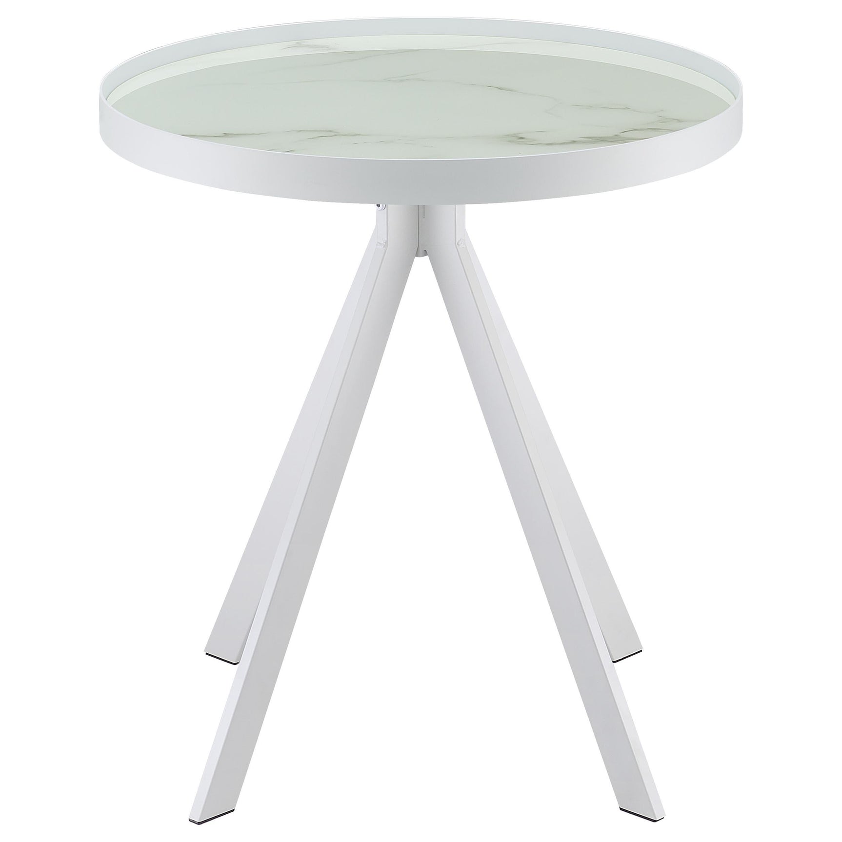 Multi-tier design of Briggs coffee table showing storage space
