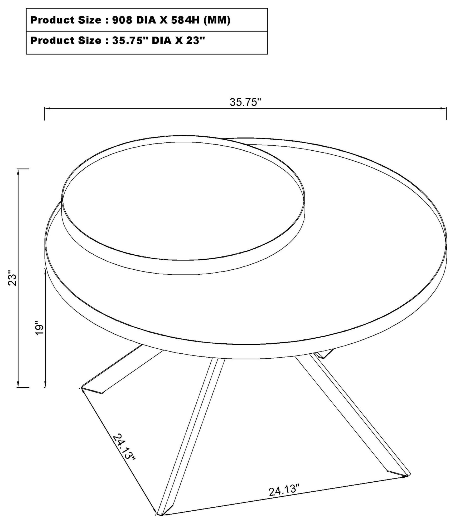 Briggs coffee and end table set styled in contemporary living room