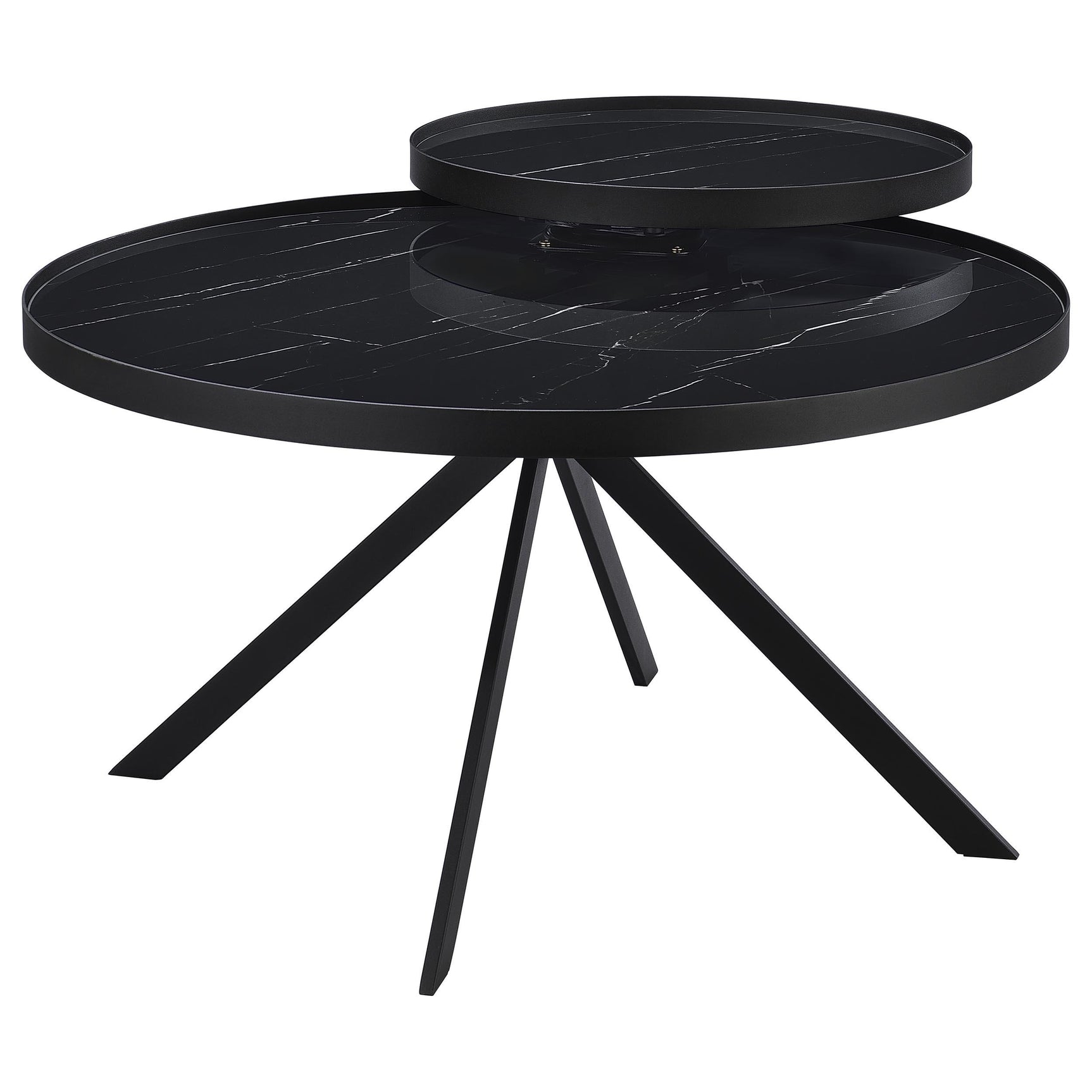 Briggs coffee table overview displaying two-tier design