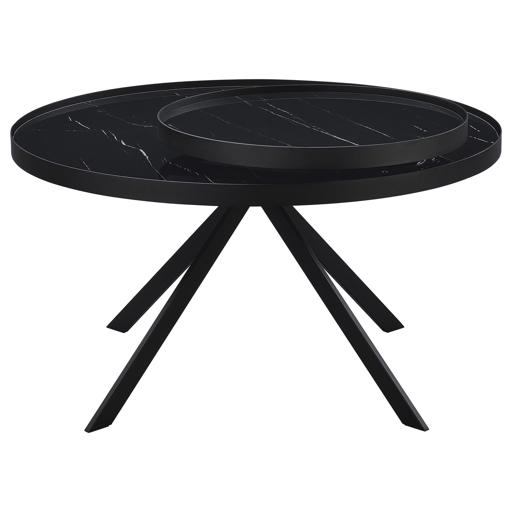 Top view of Briggs round coffee table