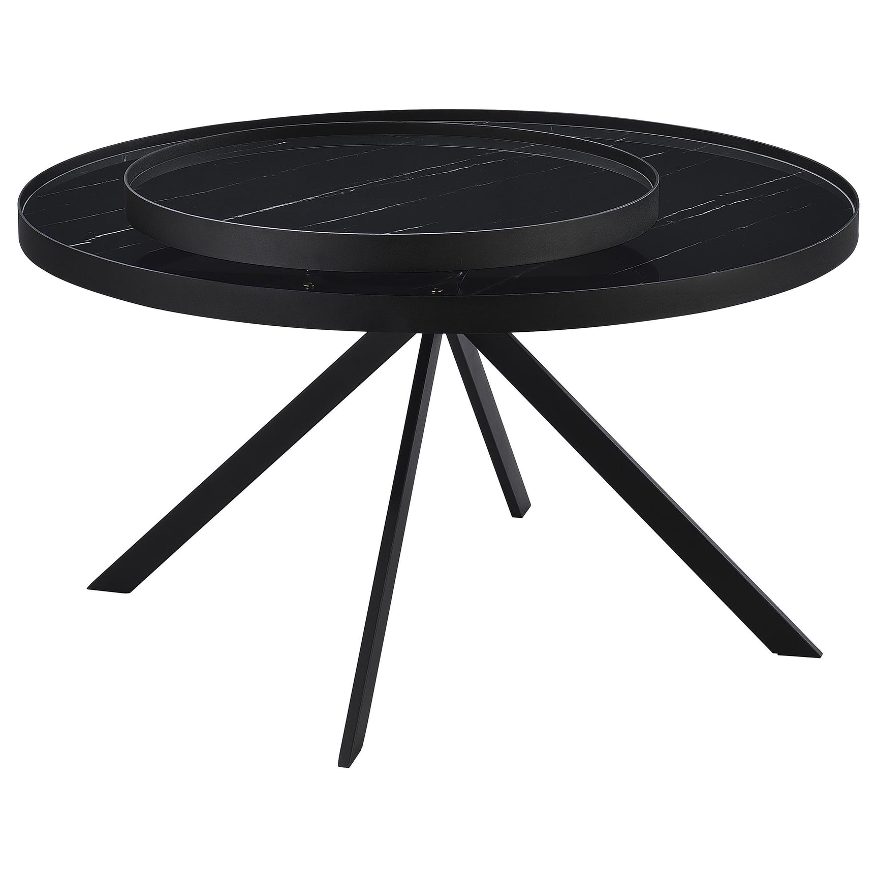 Briggs coffee table showing lower tier storage area