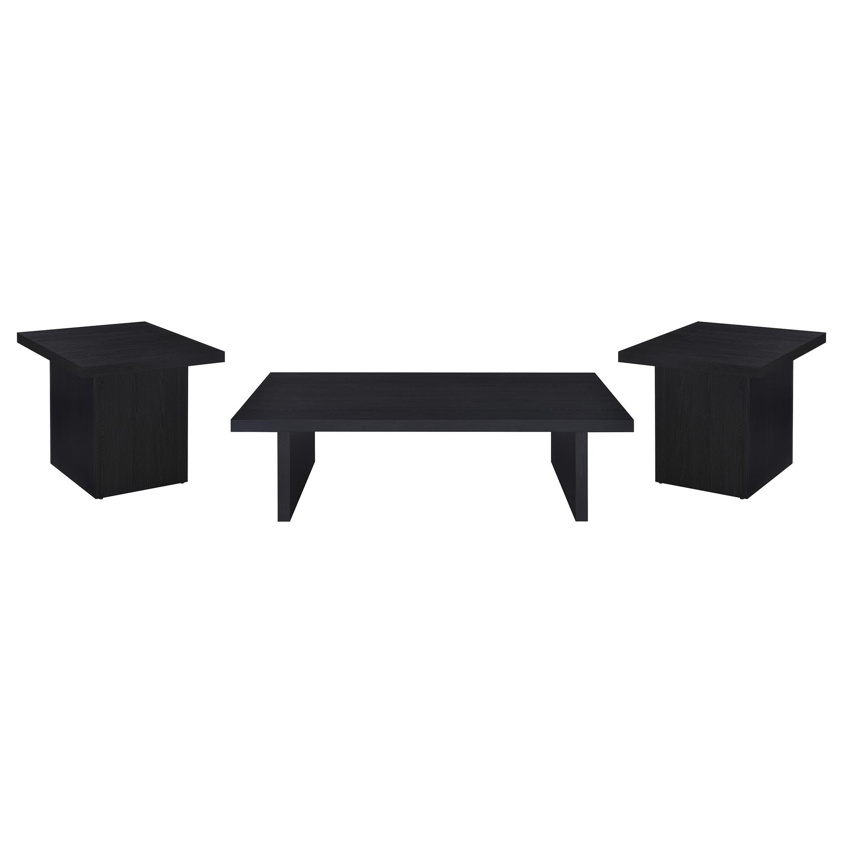 Max coffee table black finish top and legs