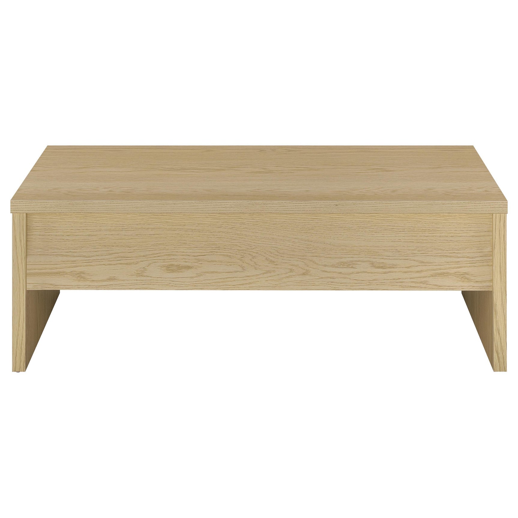 Plastic glides underneath end table leg