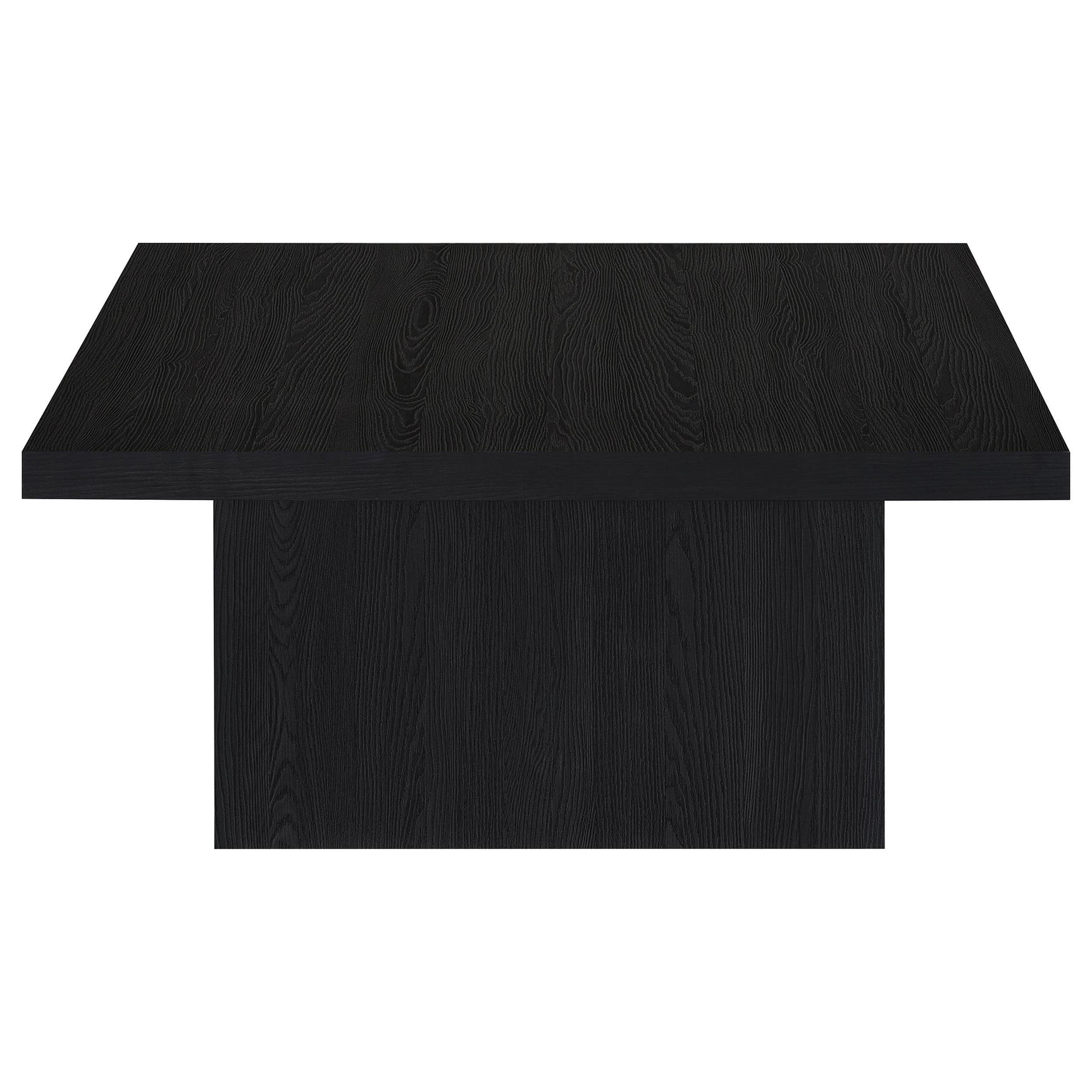 Devar 2-piece square cocktail and end table set in black