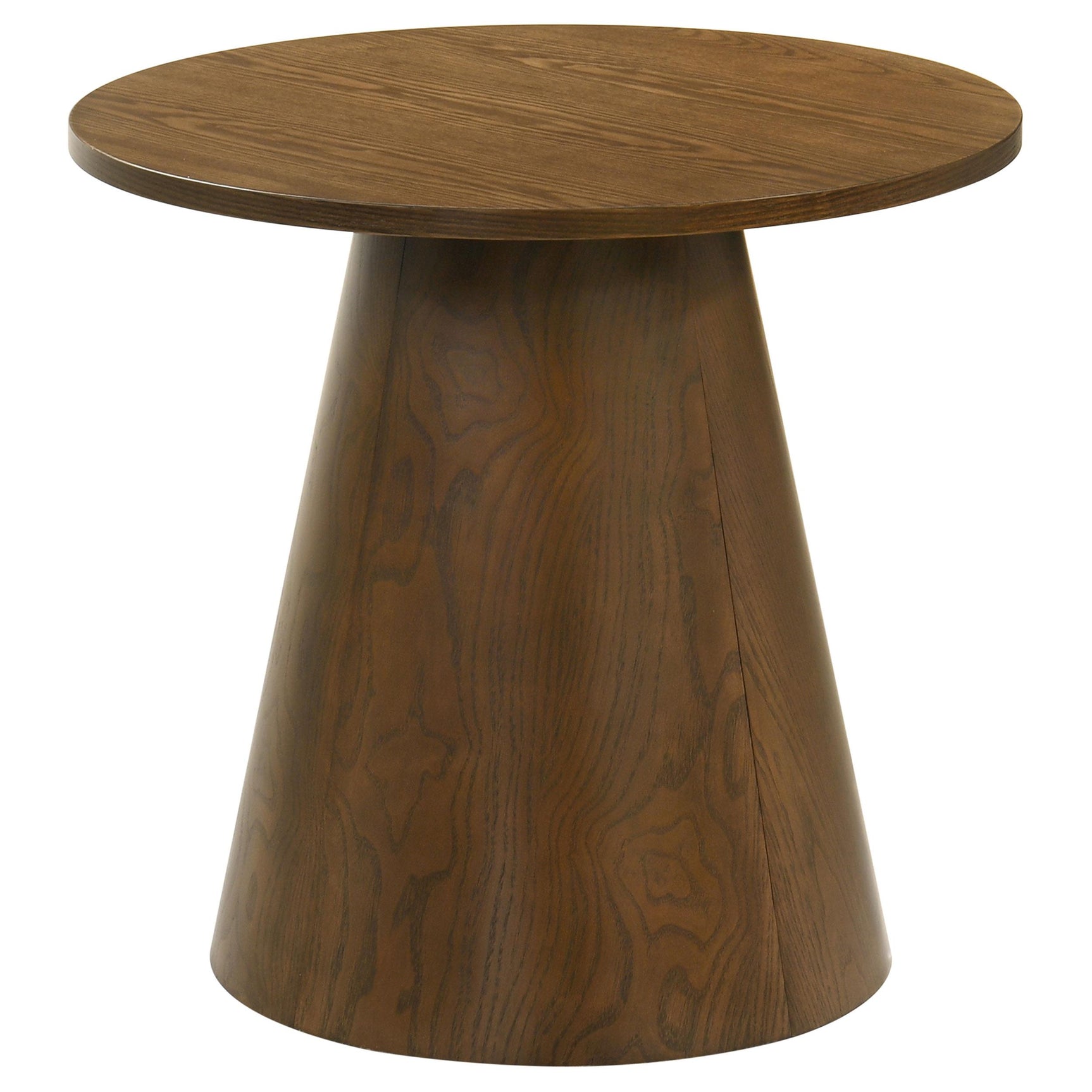 Franklin coffee table close-up of pedestal base