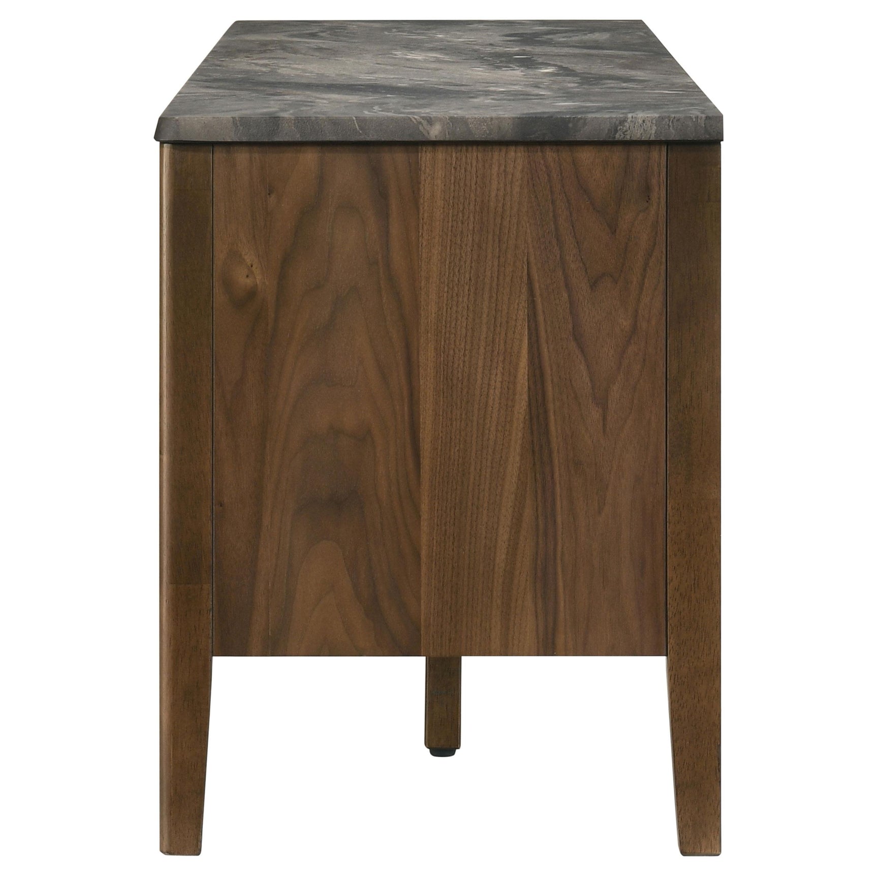 Bradley TV stand cabinet door details