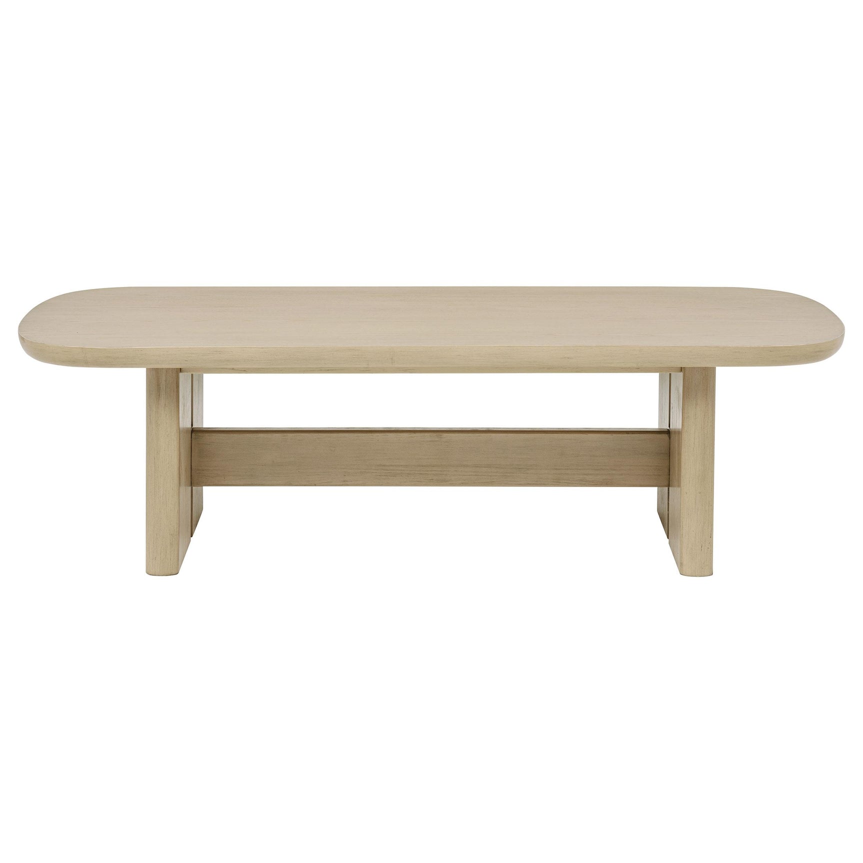 Kailani Coastal Coffee Table side view showing sculpted underside