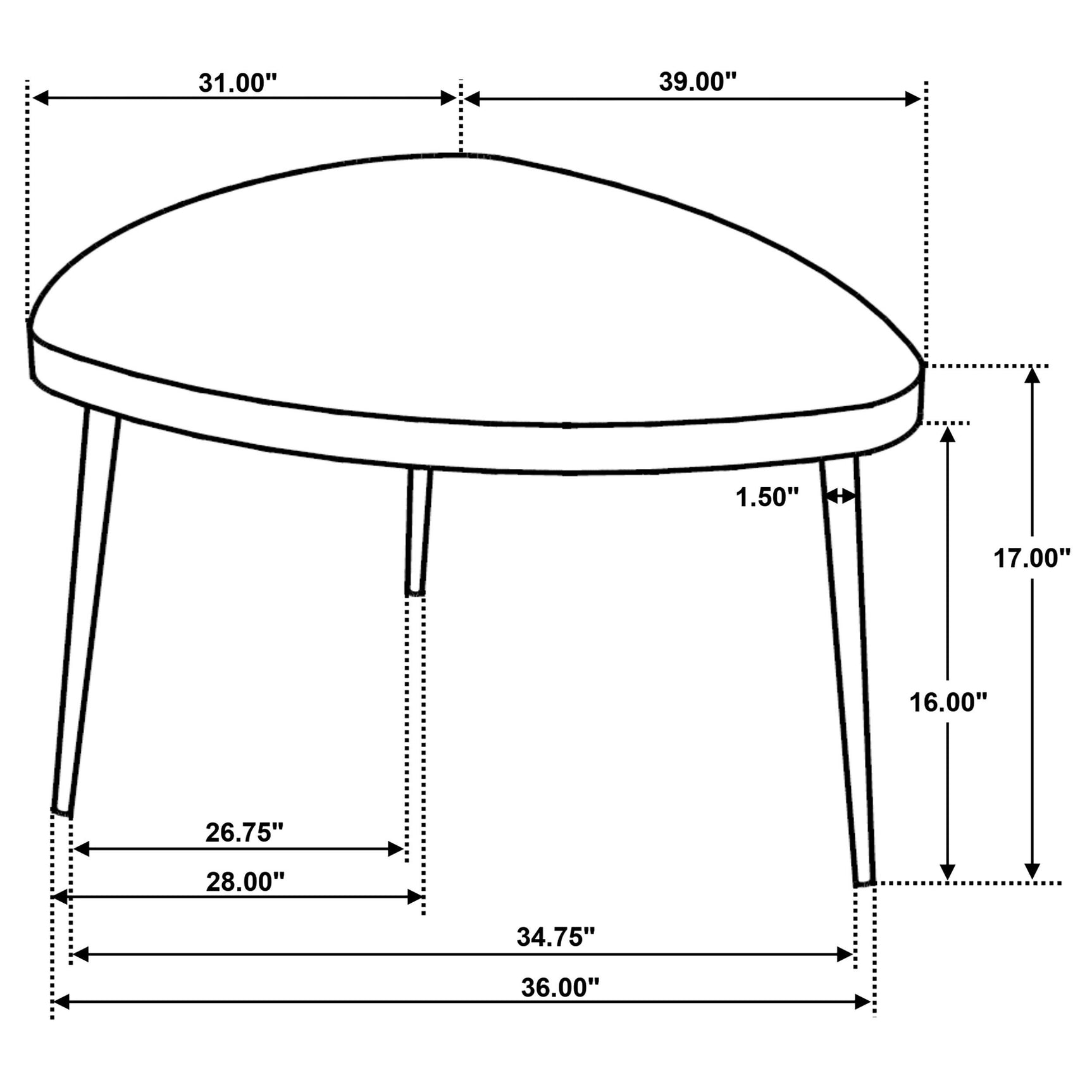 Odessa tables set with decorative items