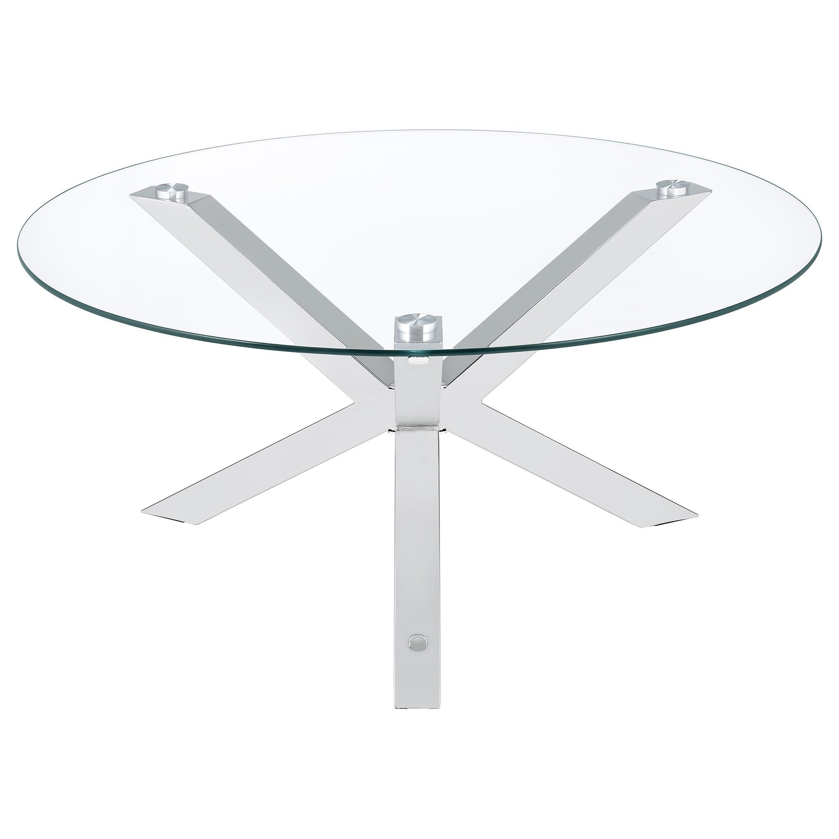 Top view of Kenzie coffee table glass surface