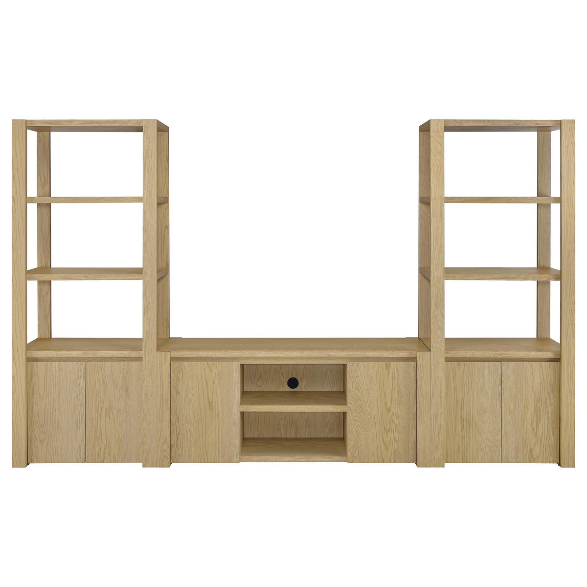 TV stand assembled in modern living room