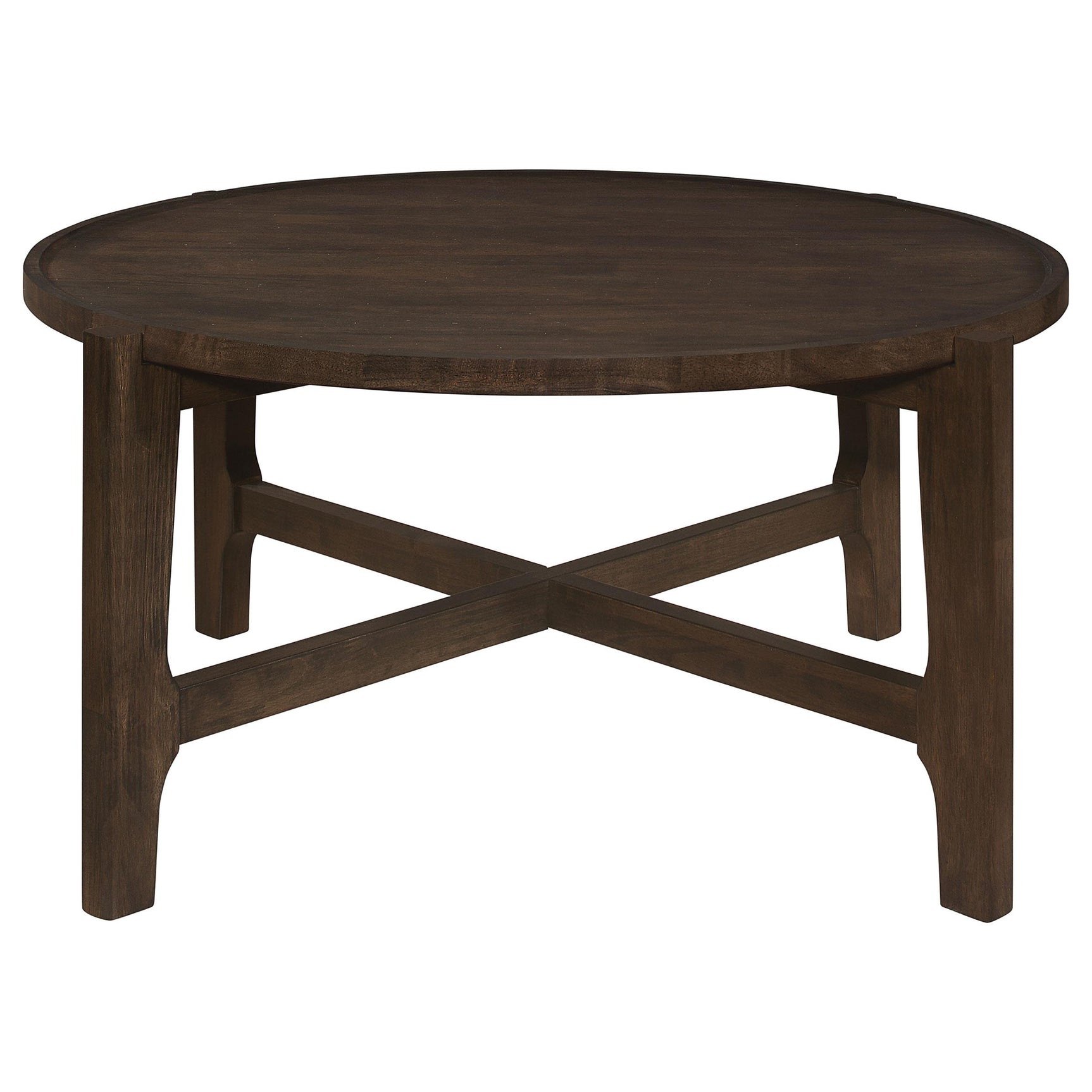 Three-piece table set staged in living room