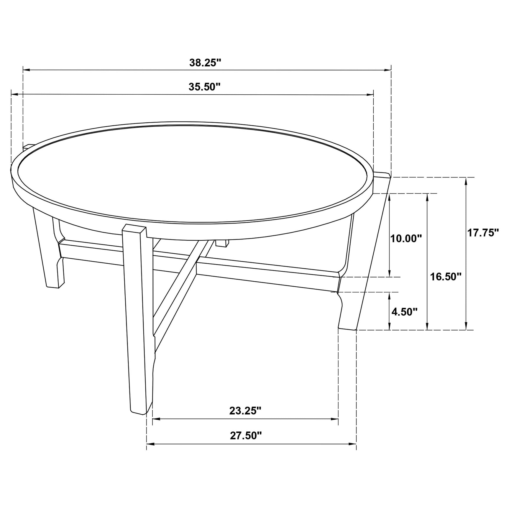 Cota table set in bright room setting