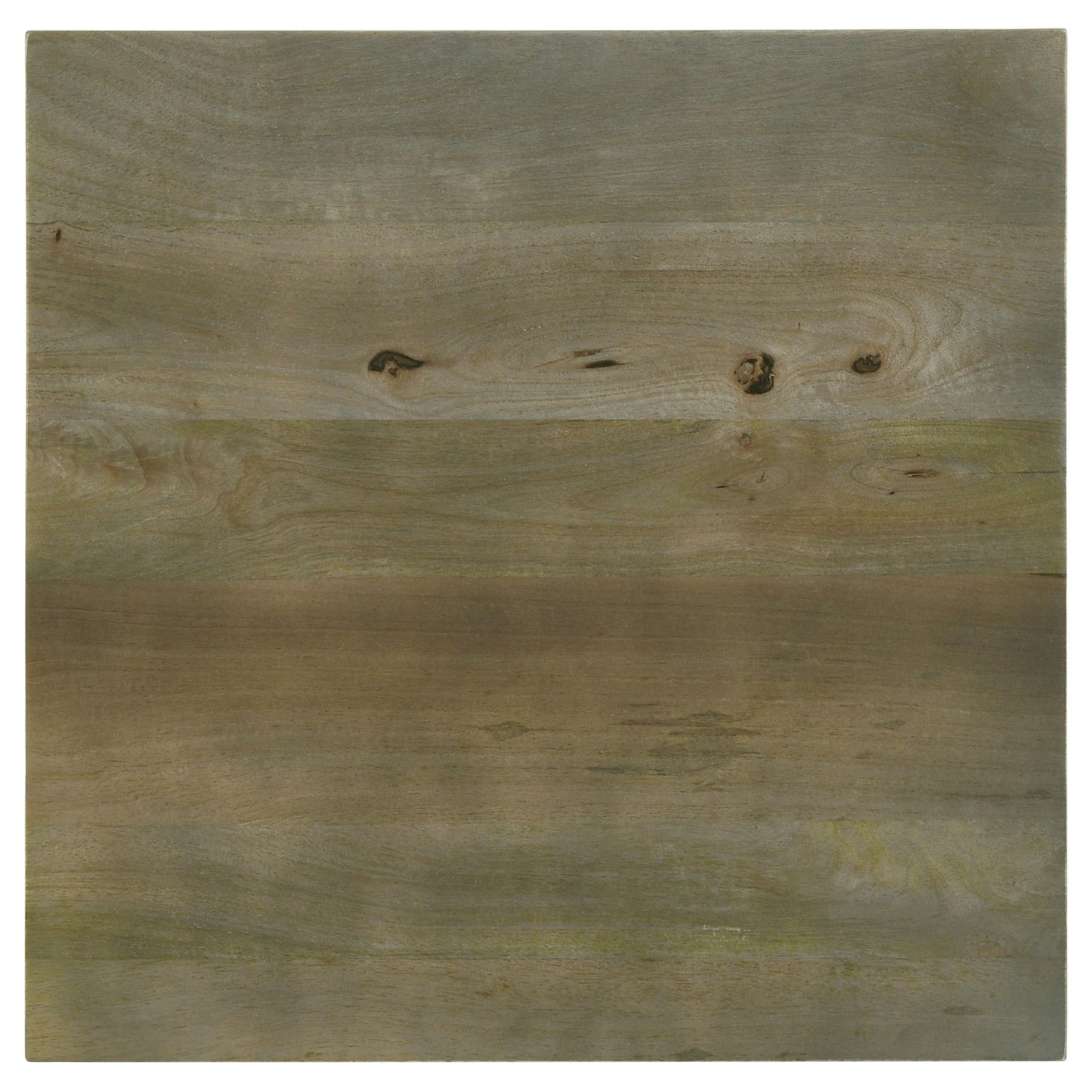 Coffee table leg detail with rustic brown finish