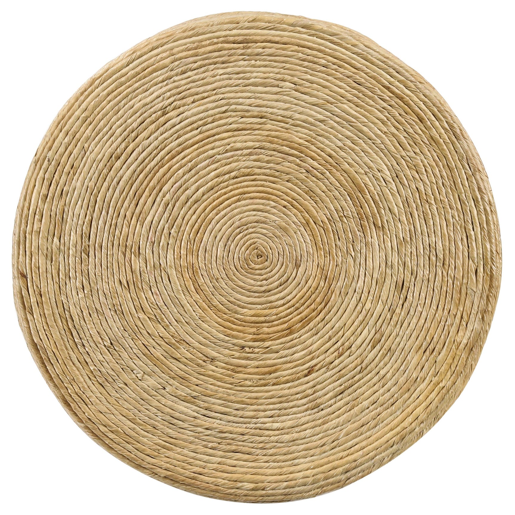 Bracket-style legs supporting the coffee table