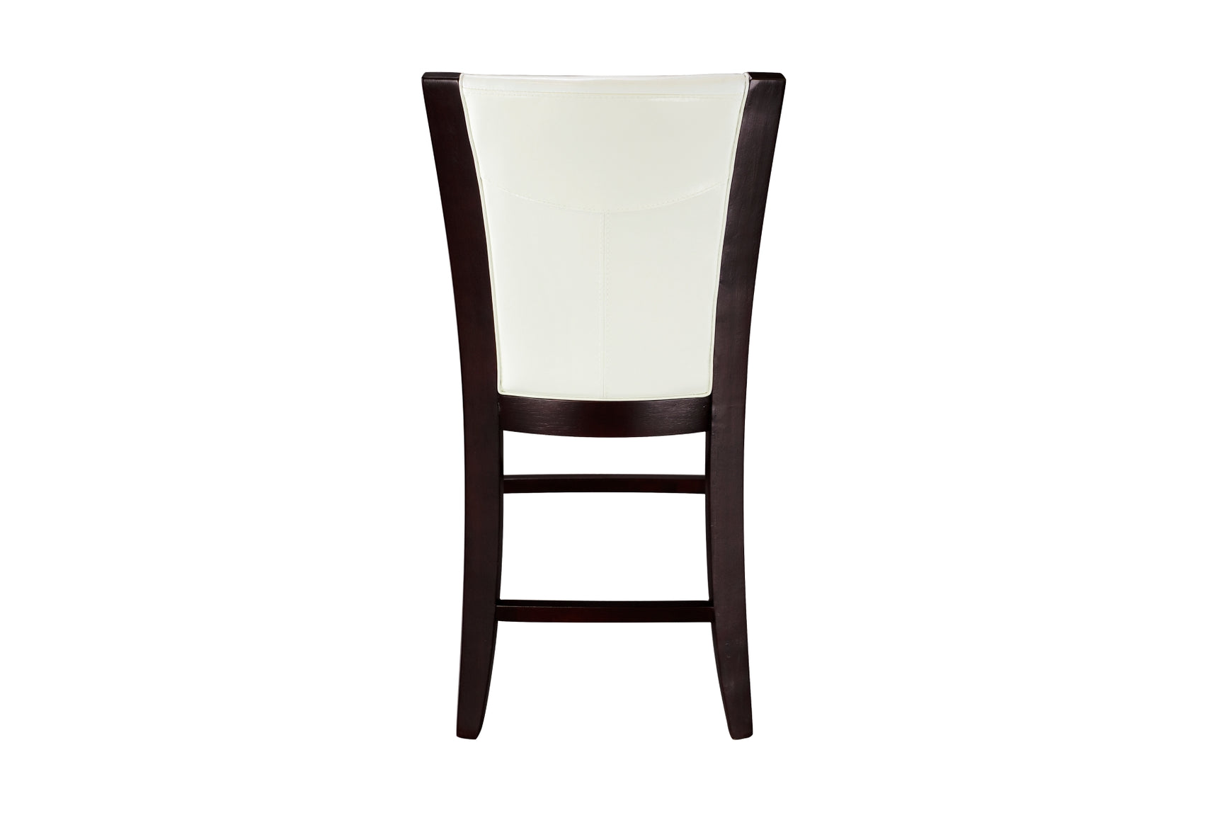 Back view of side chairs showing upholstery