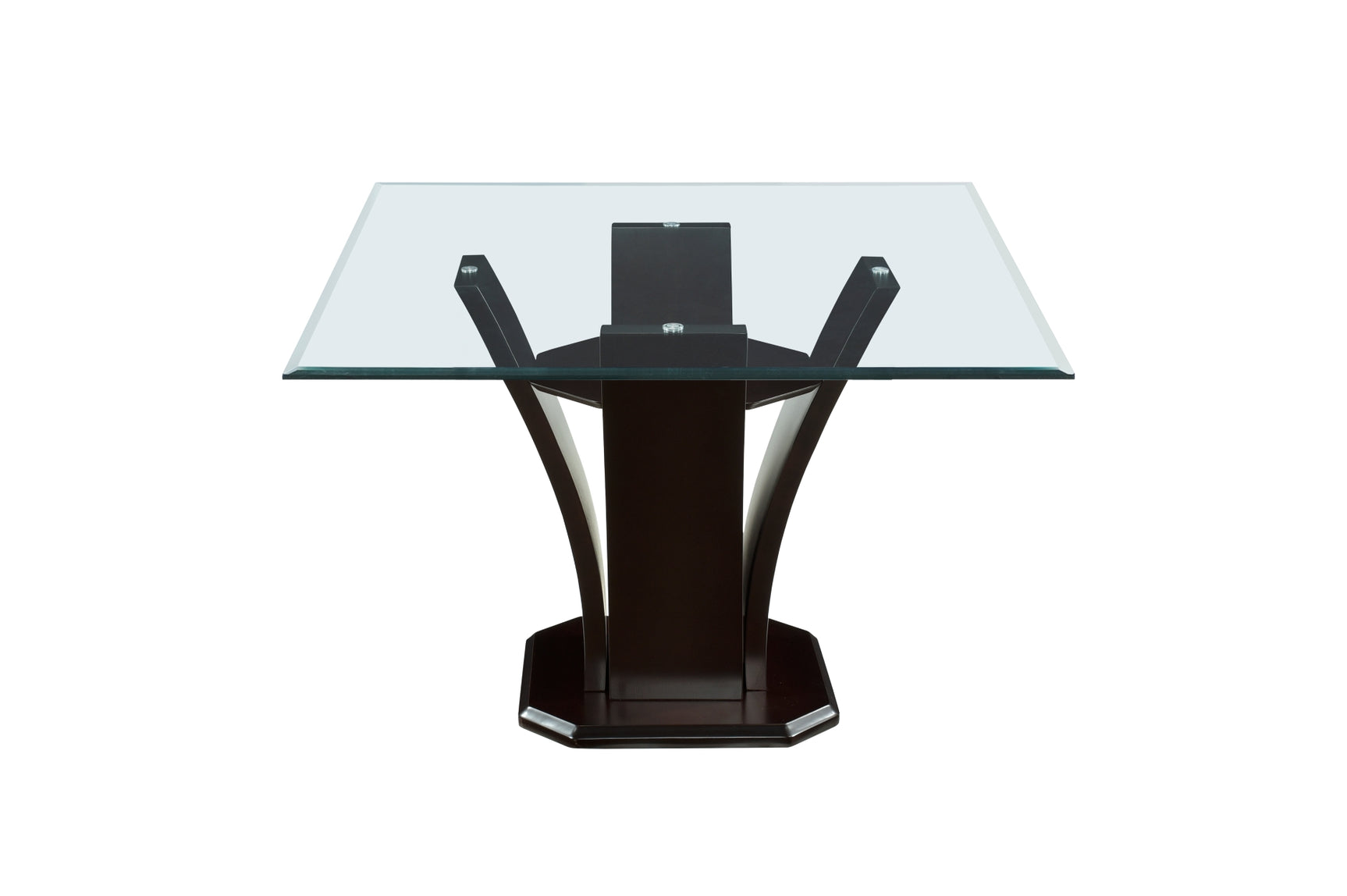 Detail view of Daisy Dark Cherry Dining Room Set table and chair upholstery