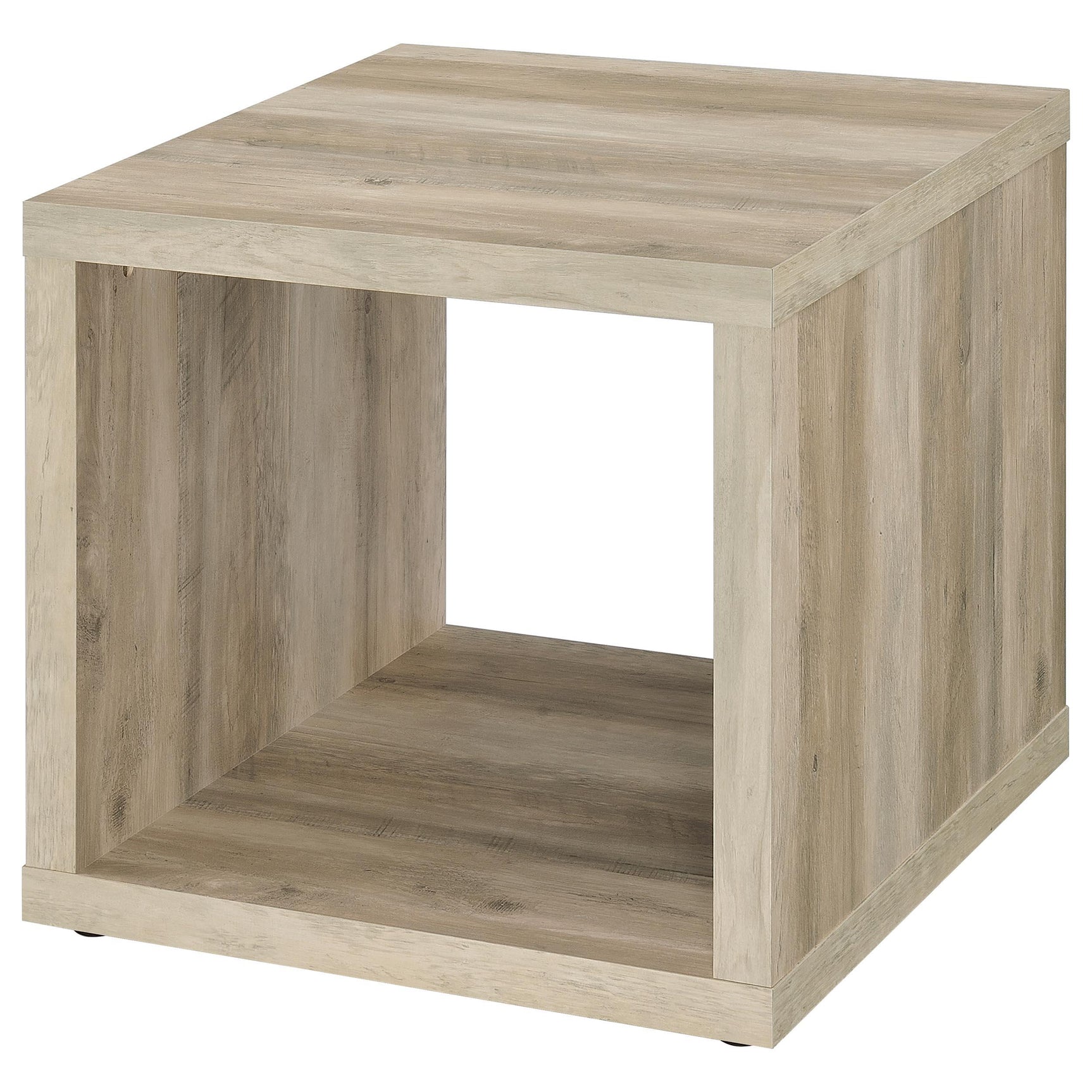 Frisco coffee table corner showing construction and finish