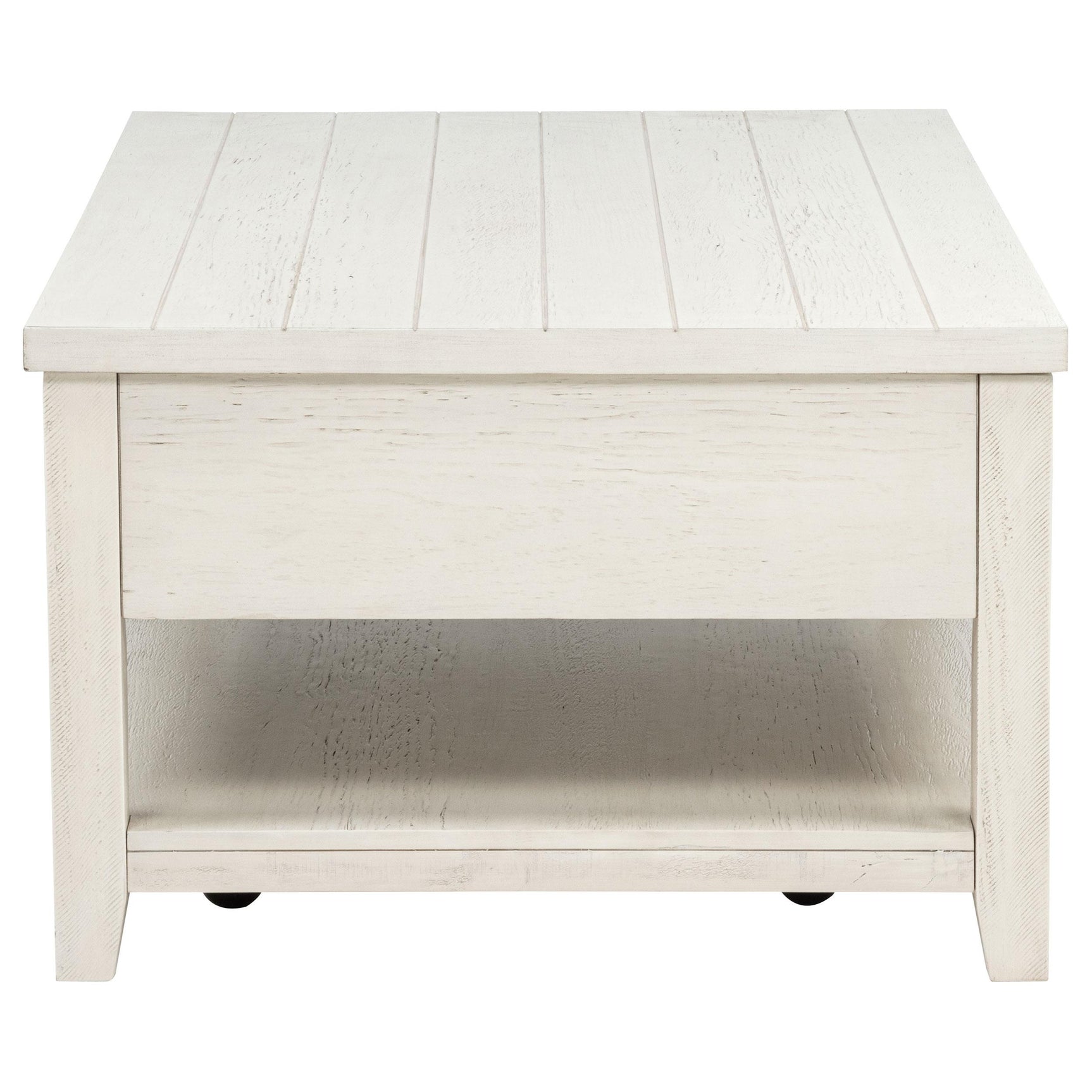 Casters under Payne coffee table for mobile use