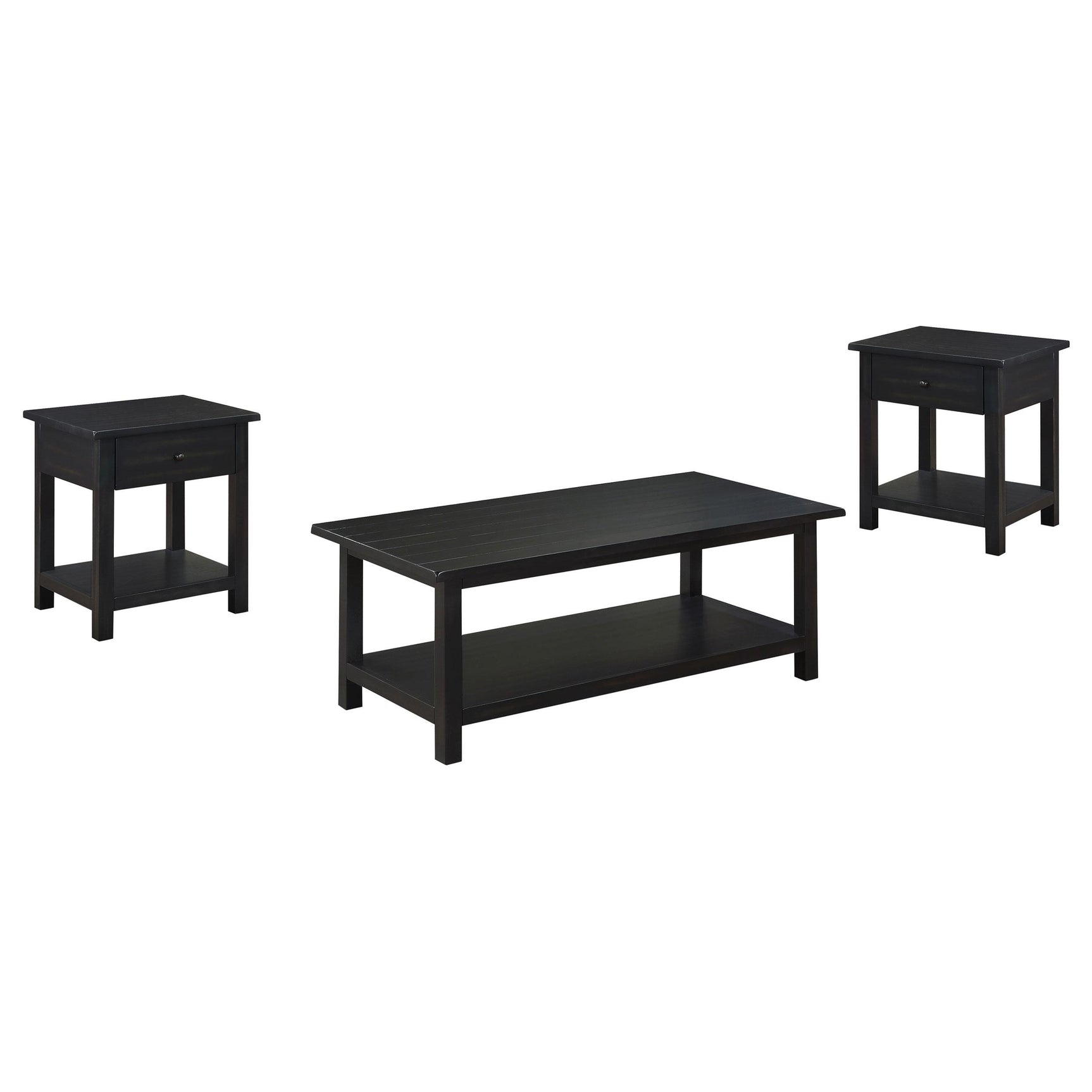 Payne coffee table top and drawer detail