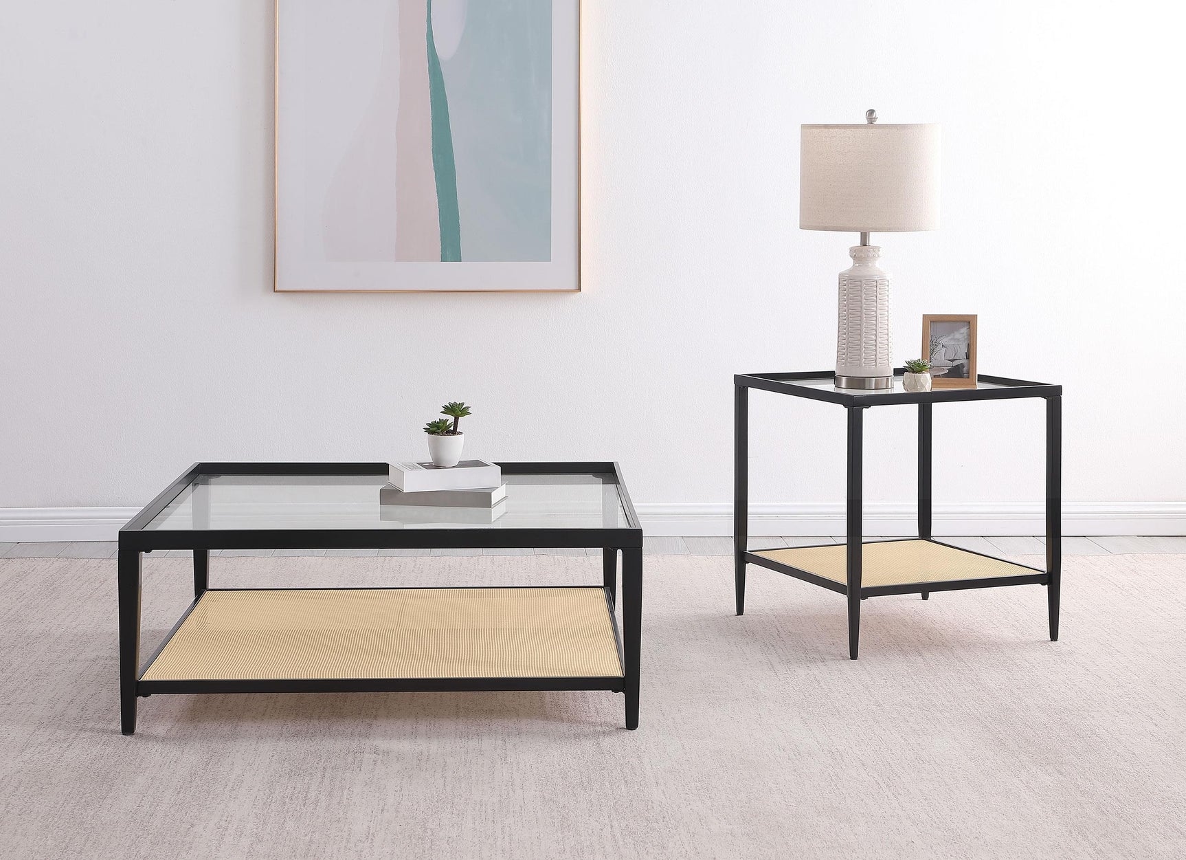 Amherst coffee table overall view in living room
