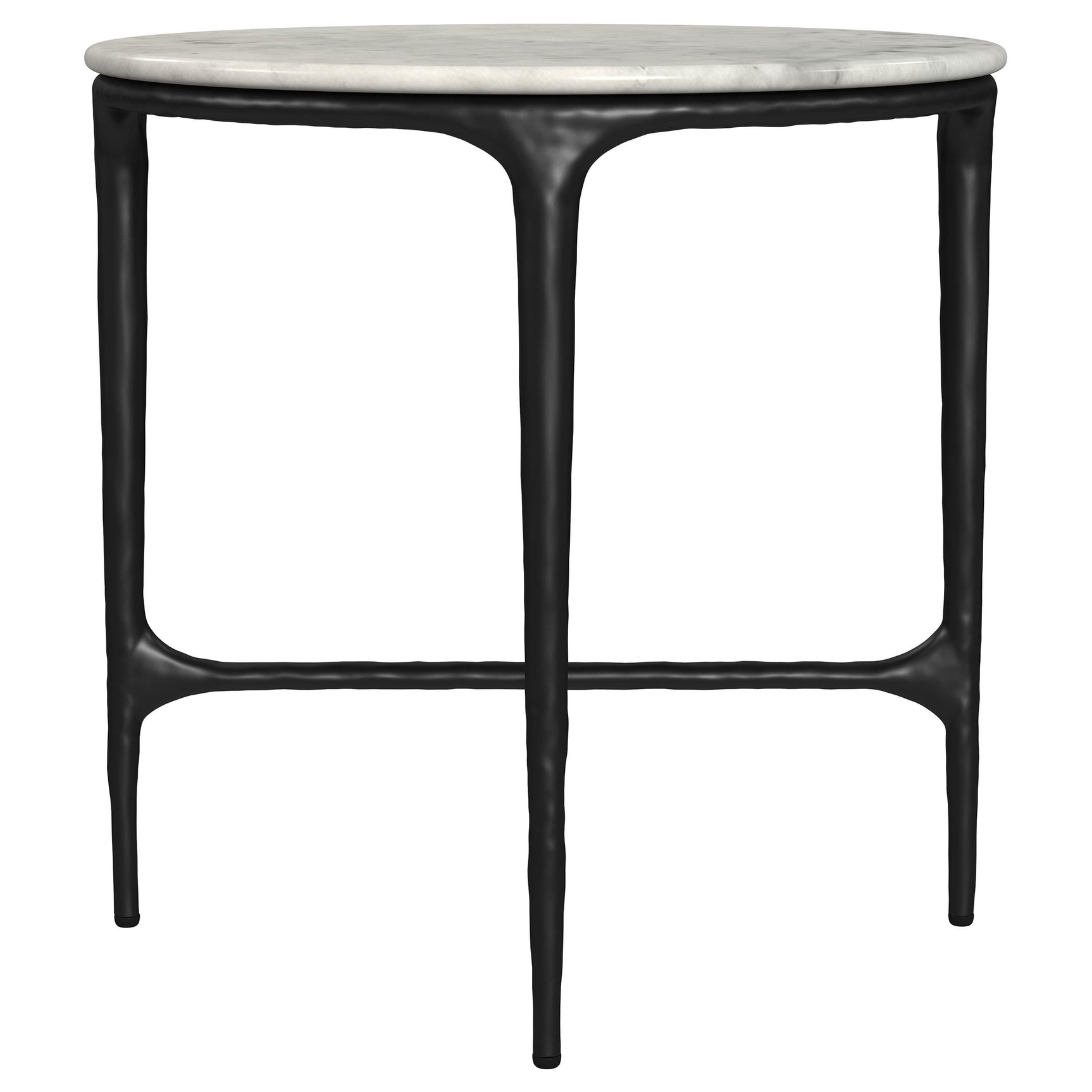 Detailed view of white marble table tops