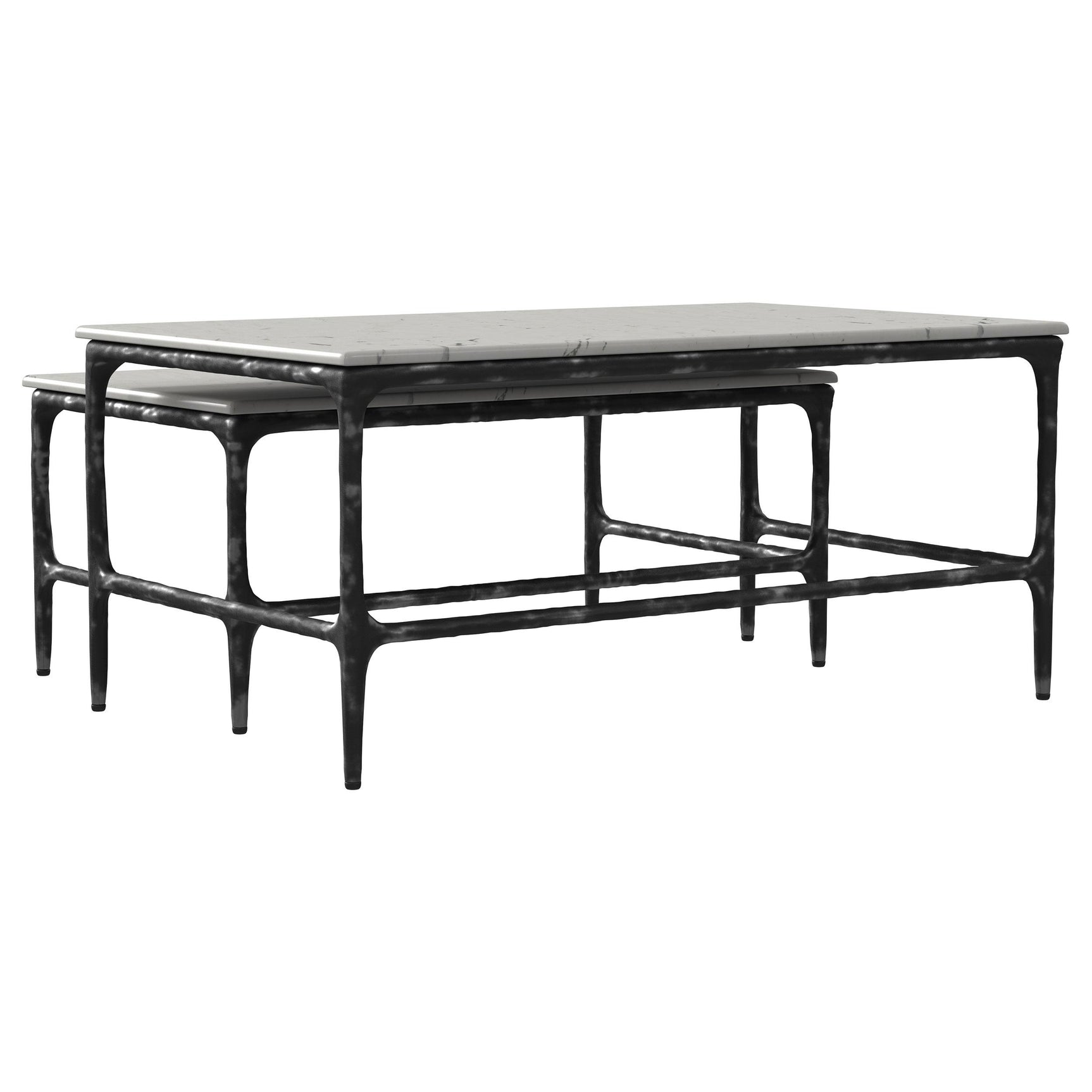 Ebby nesting tables separated as accent tables