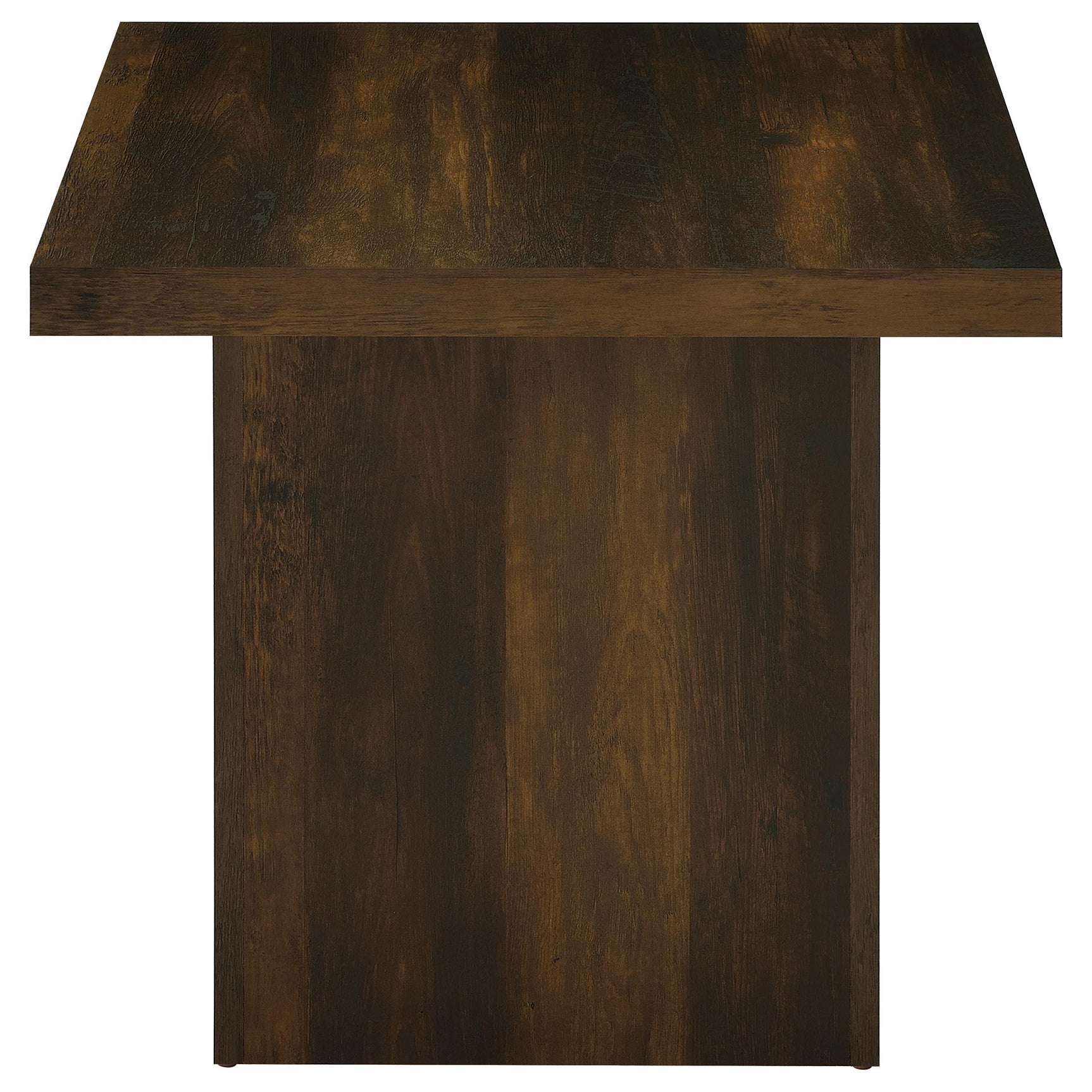 Scratch-resistant surface of dark pine table top