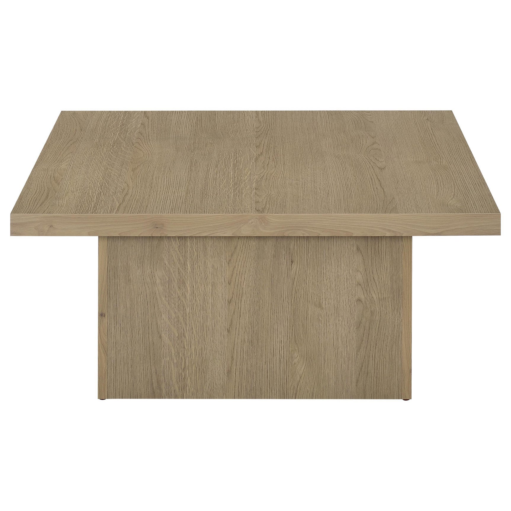 Back view of coffee table showing construction