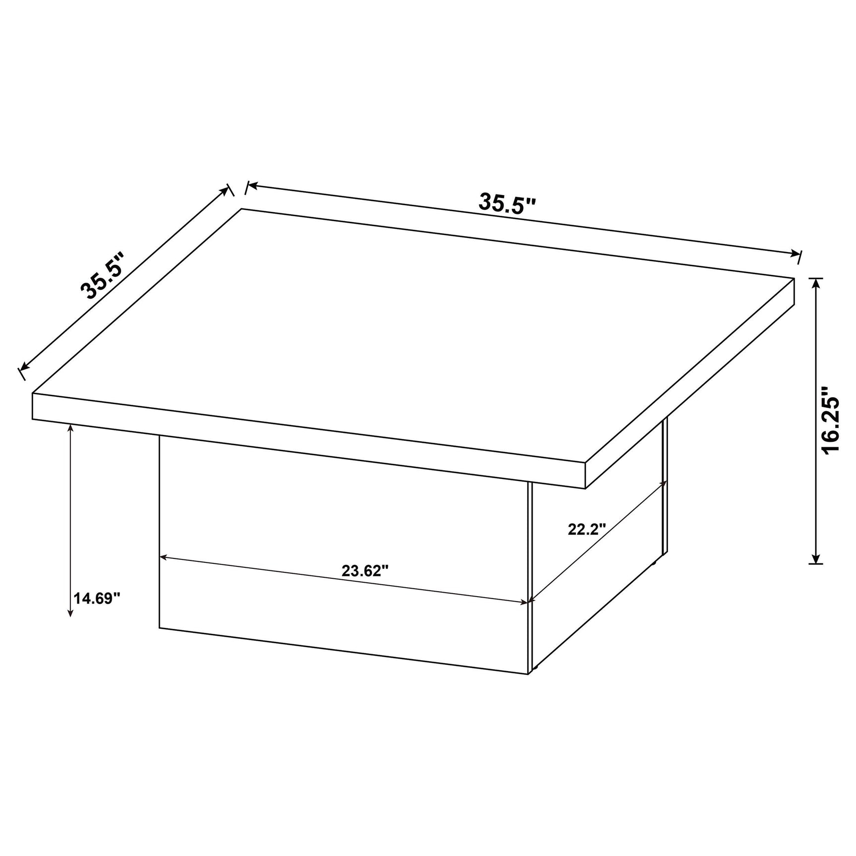 Zoom on table legs and plastic glides