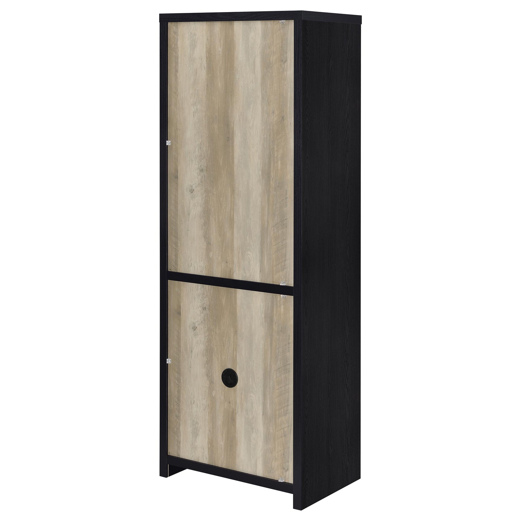 Denison media tower reversible door close-up