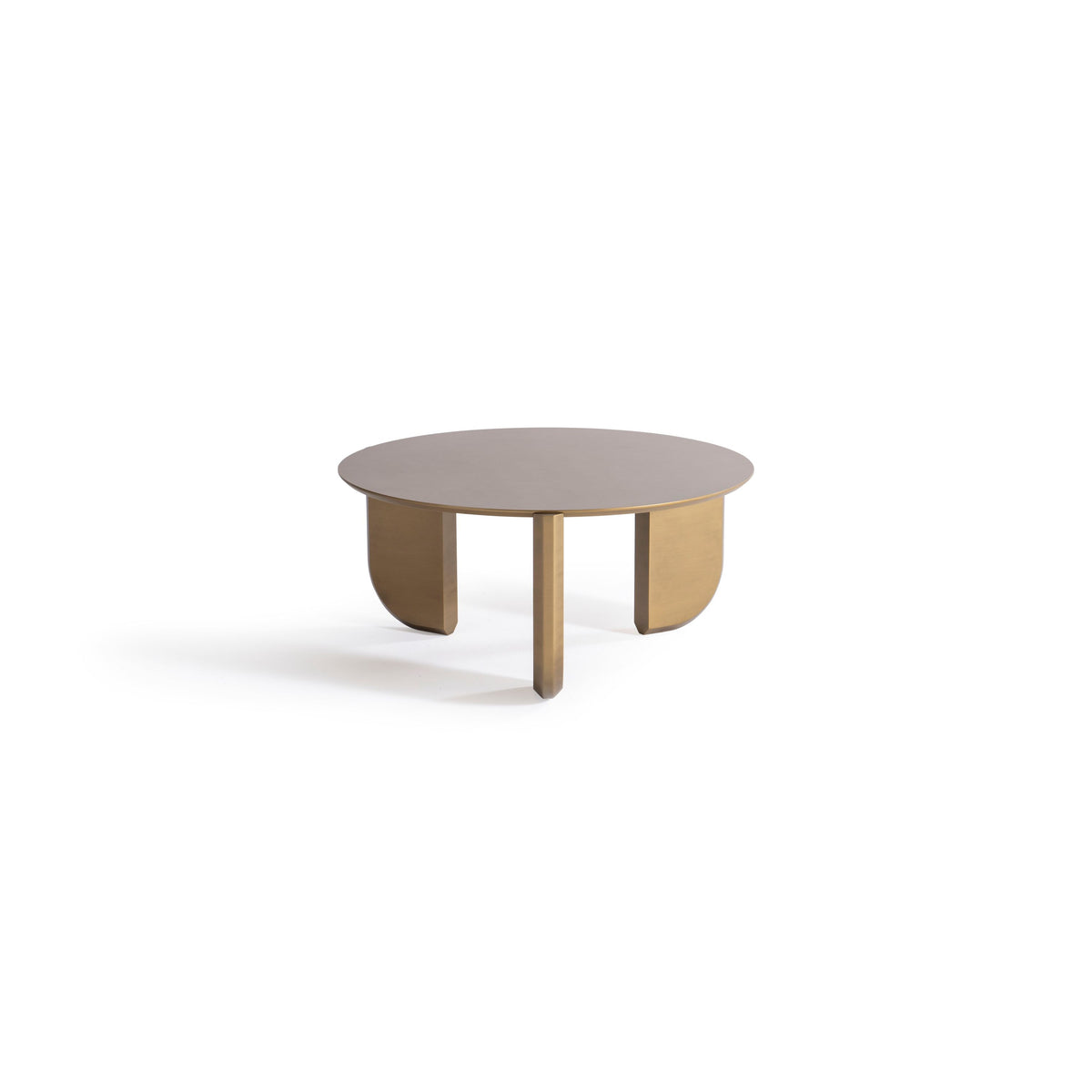 Olena Gold coffee table set assembled view