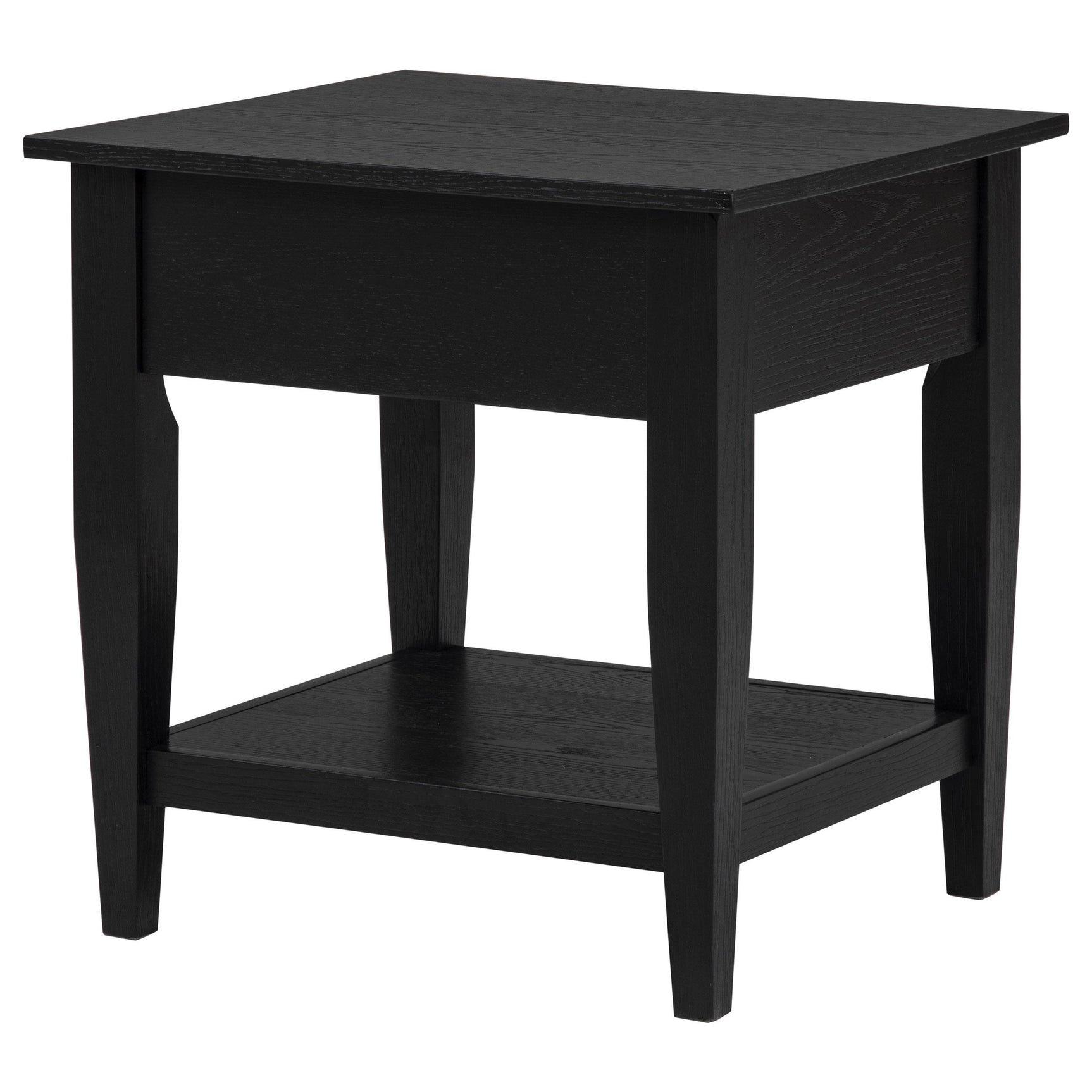 Bottom close-up of Lindenton table plastic glides