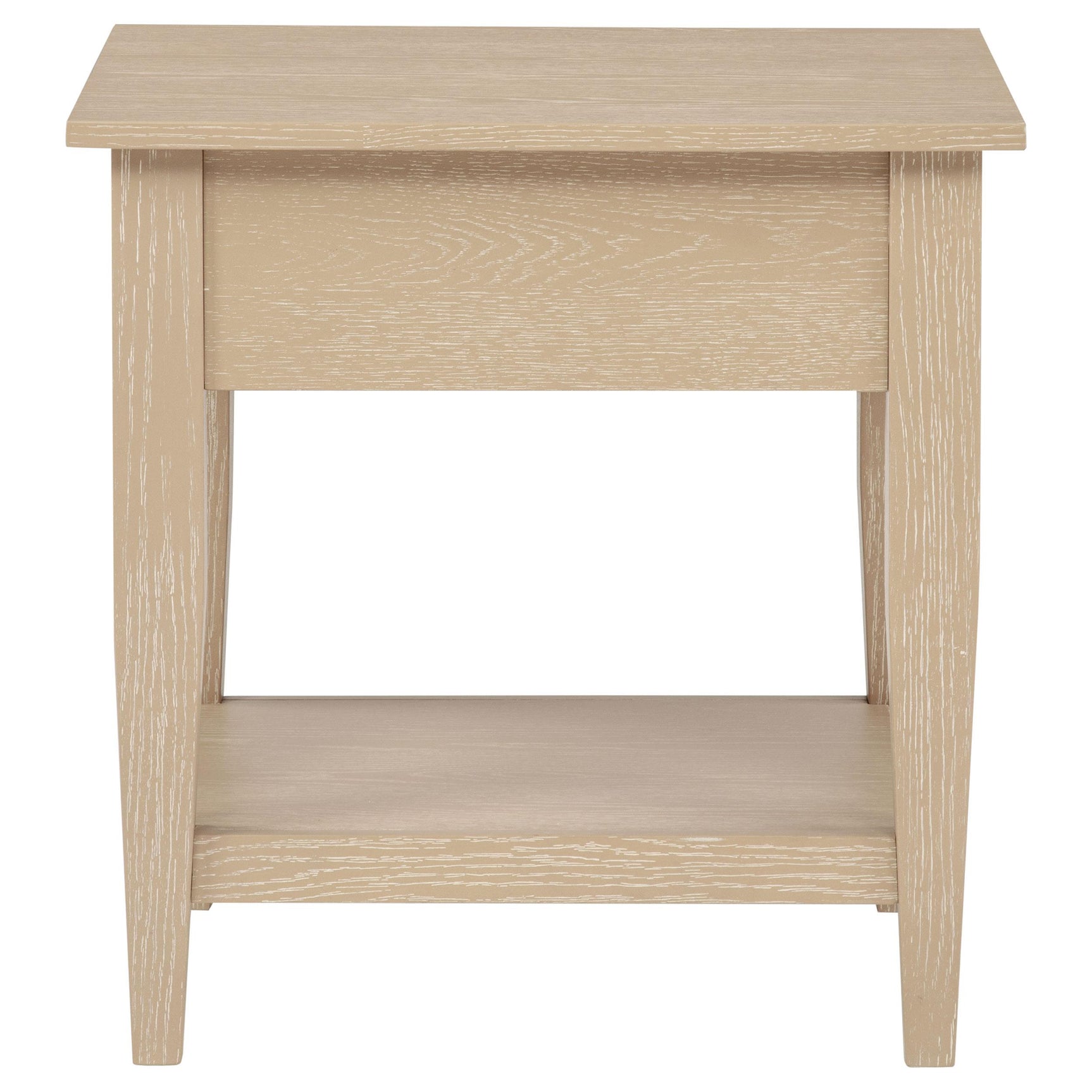 Lindenton Blonde Wood 1-Drawer Occasional Side Table front view