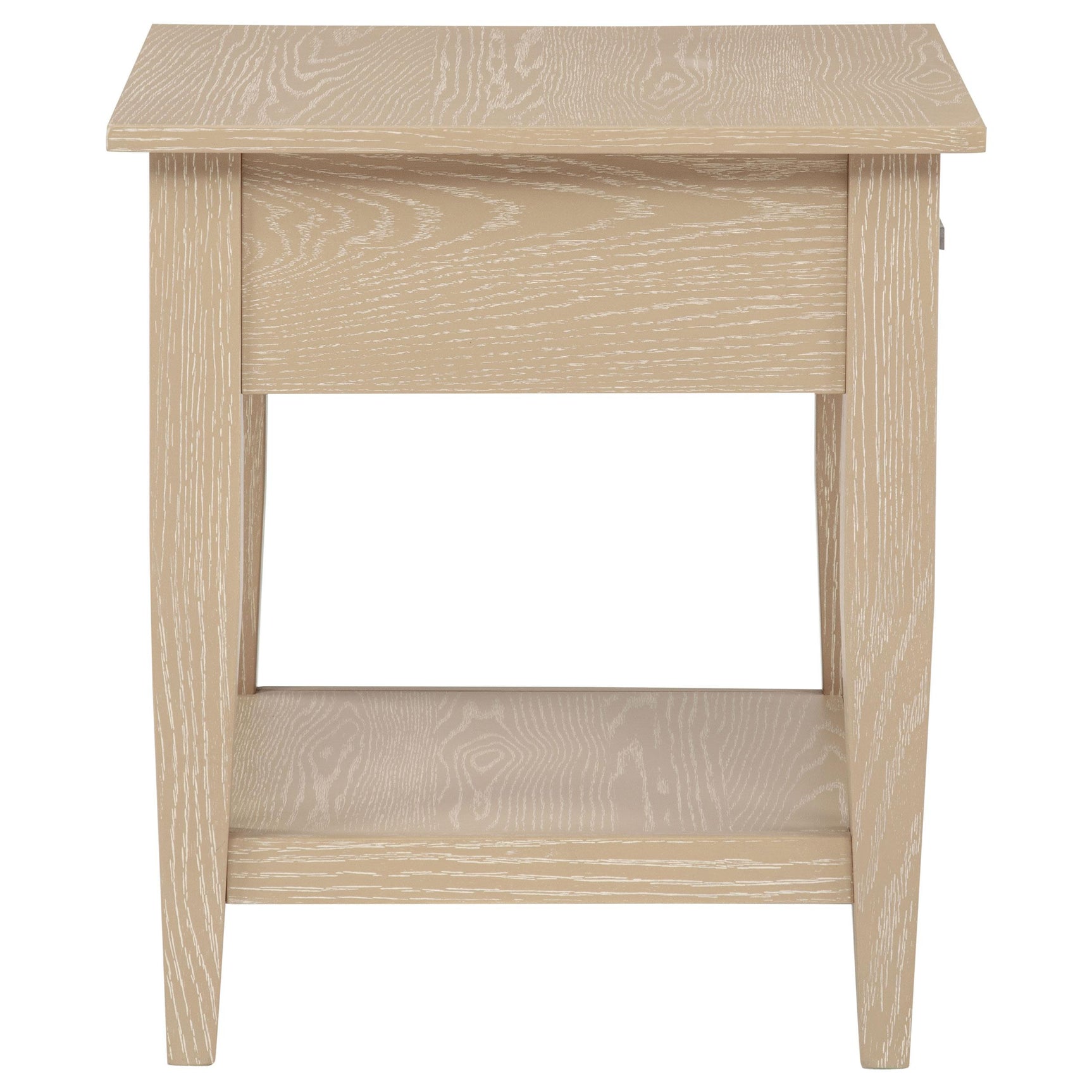Lindenton Blonde Wood 1-Drawer Occasional Side Table front view
