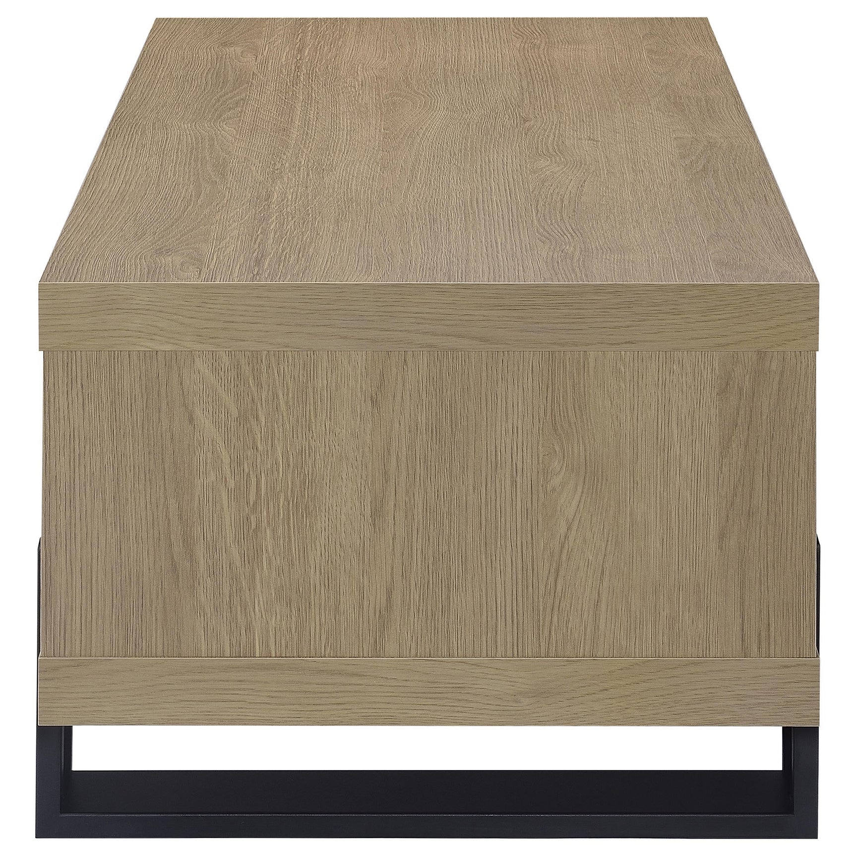 Top view of Dinard latte coffee table surface