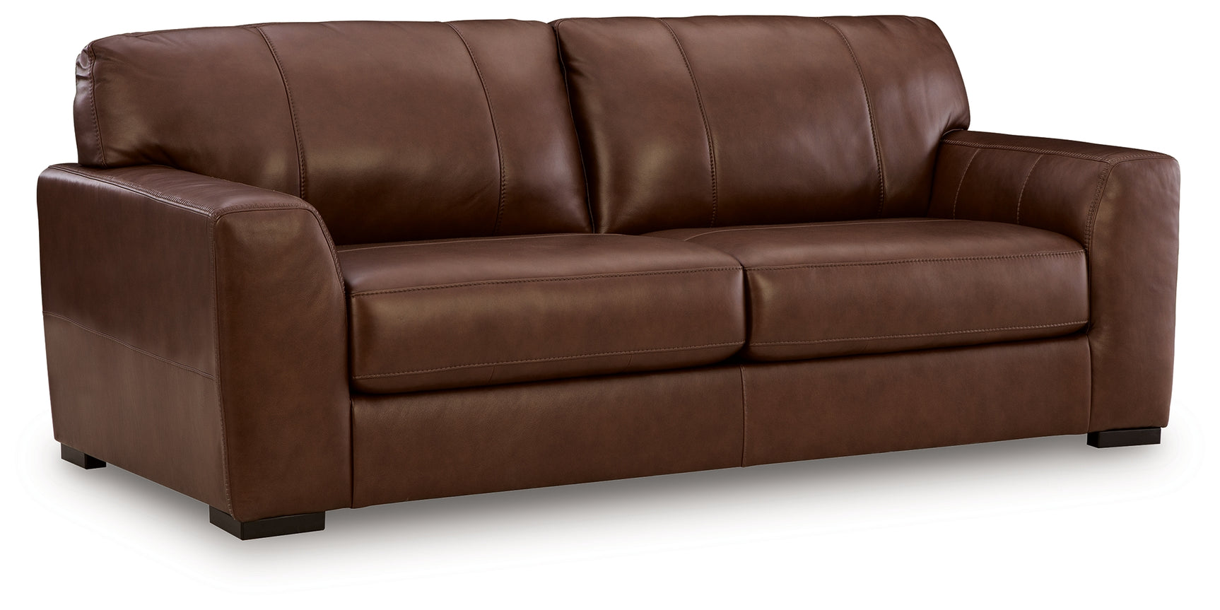 Brogliano Canyon Leather Sofa side angle view
