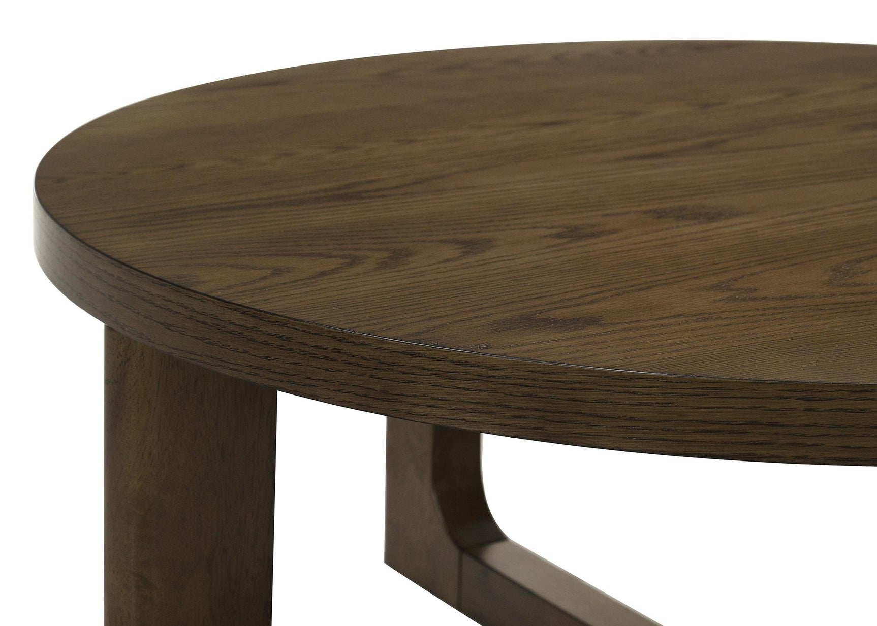 Detail of leveler under coffee table leg