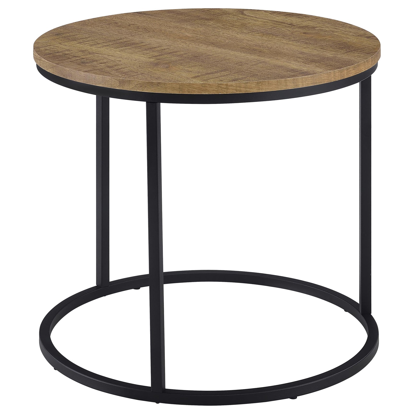 Profile view of Lainey round side table