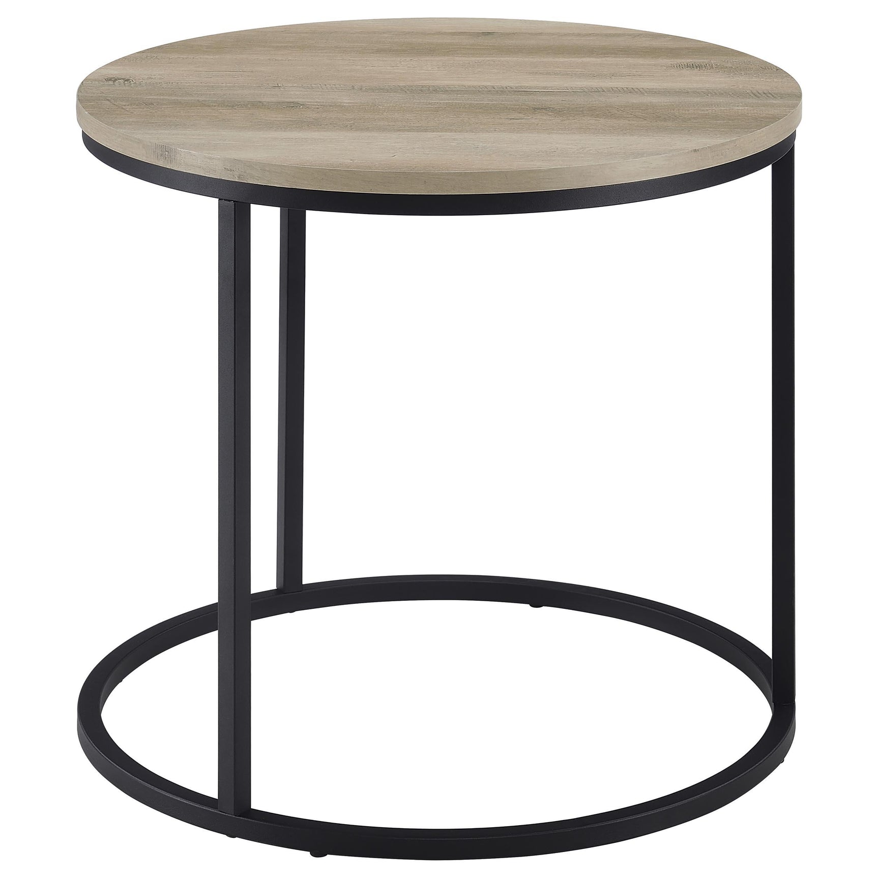 Lainey side table beside a sofa in living room setting