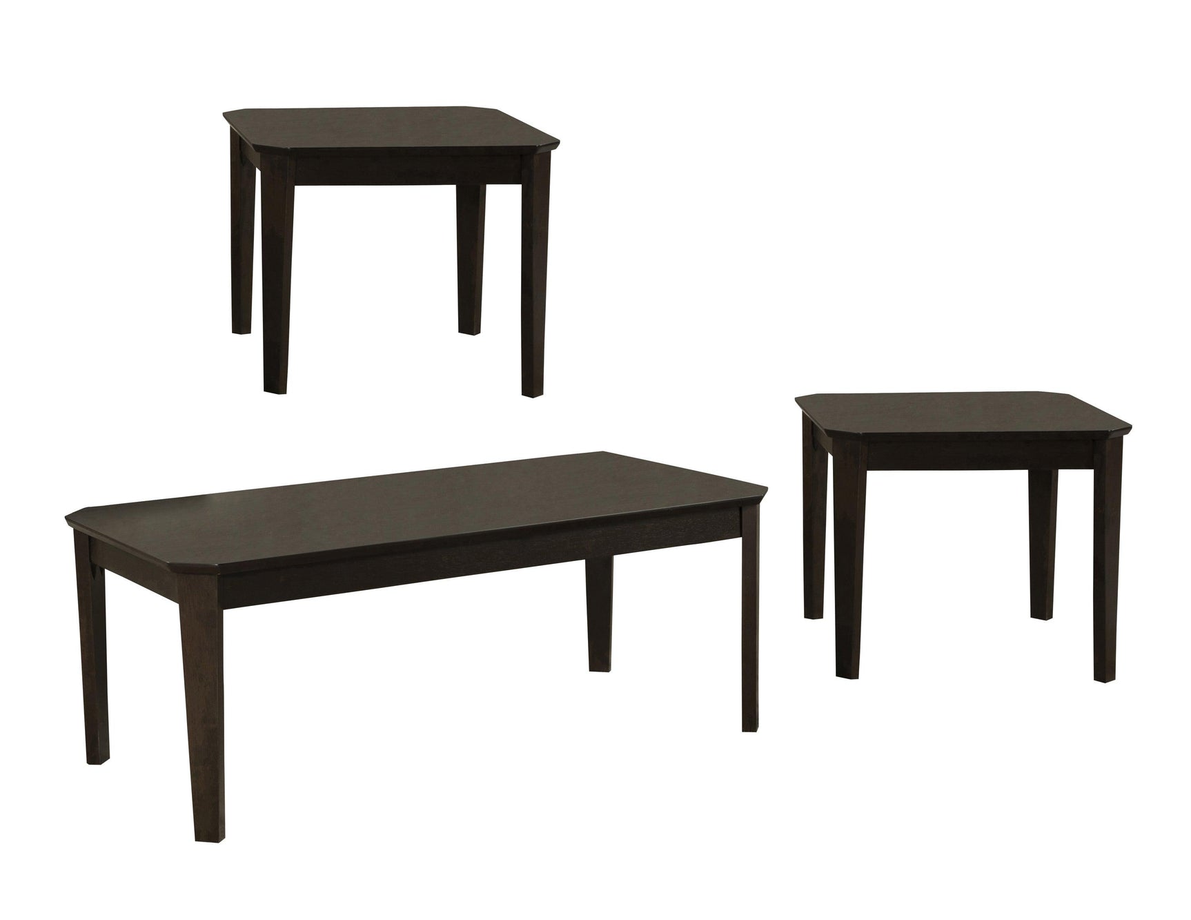 Amaro 3-piece occasional table set with end tables side view
