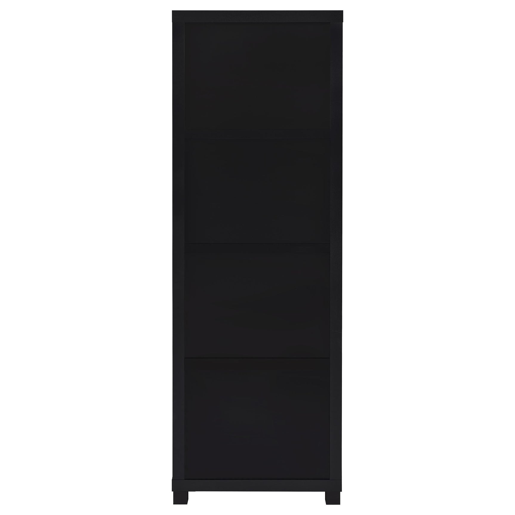 Jupiter Entertainment Center black 3-piece set with 79-inch TV stand front view