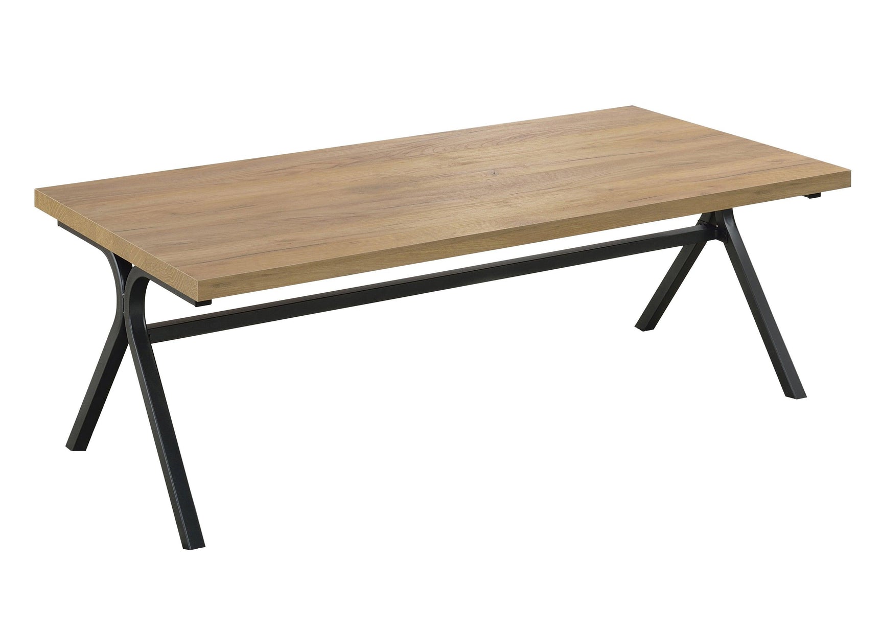 Colmar occasional tables set side angle highlighting golden oak tabletops and gunmetal bases