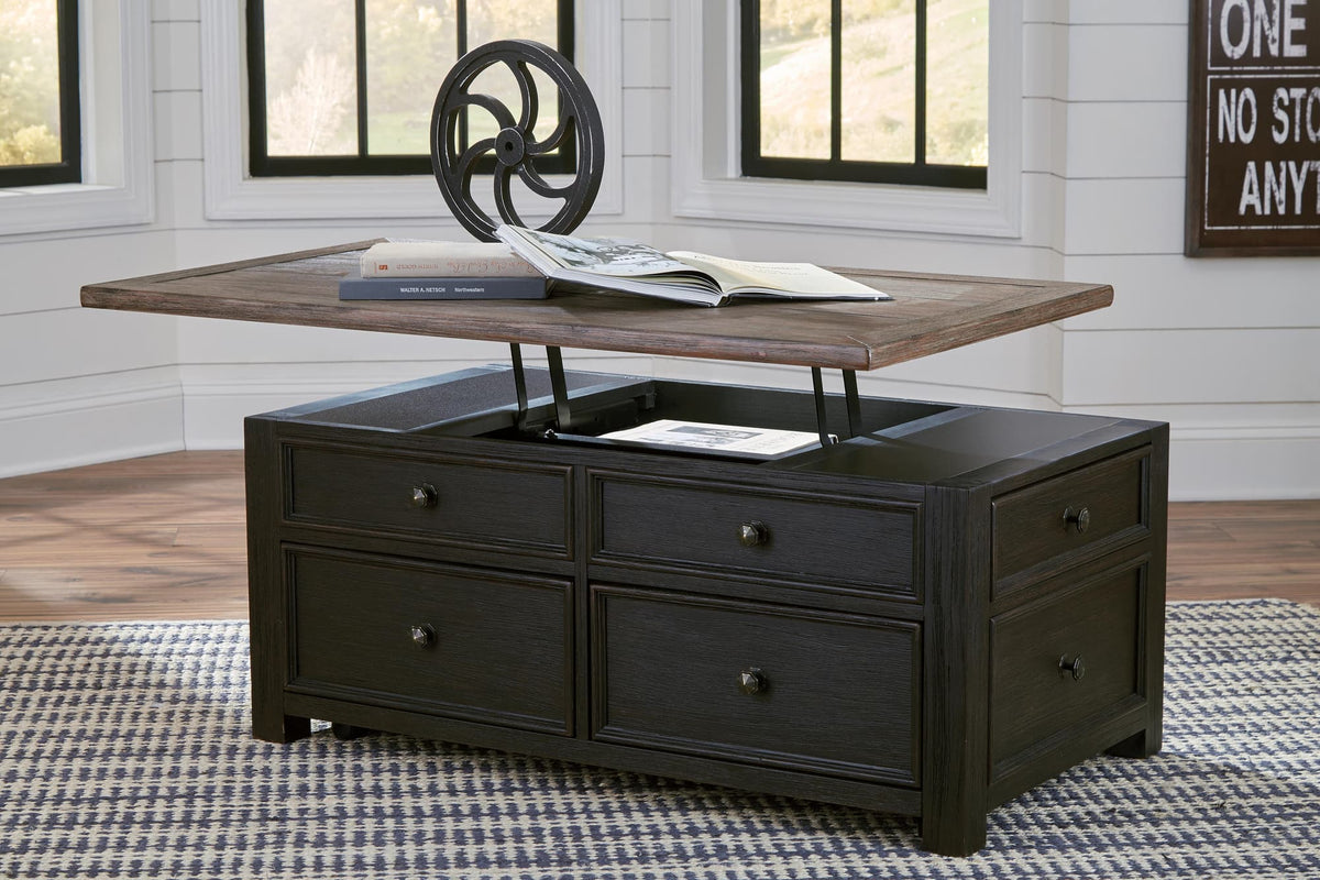 Tyler Grayish Brown/Black Coffee Table with 1 End Table — product view