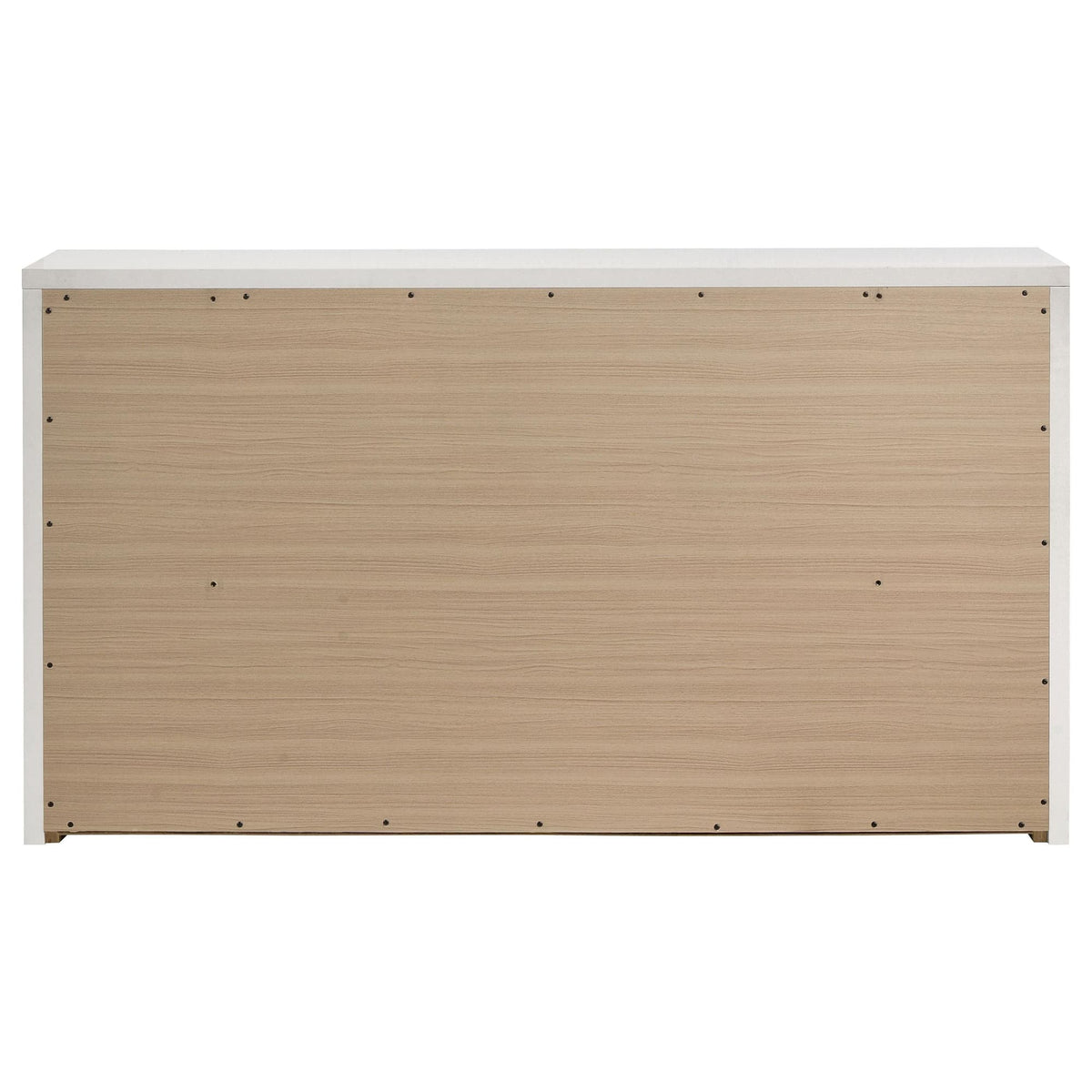Viana 6-Drawer Bedroom Dresser White High Gloss — product image 7