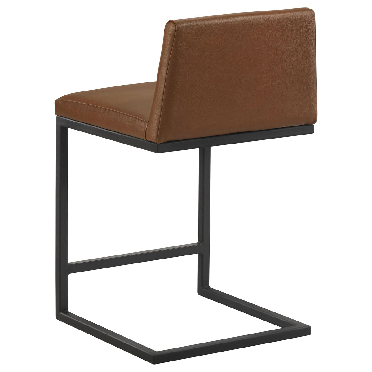 Vardon Dark Brown Genuine Leather Counter Height Chairs (Set of 2) — product image 6