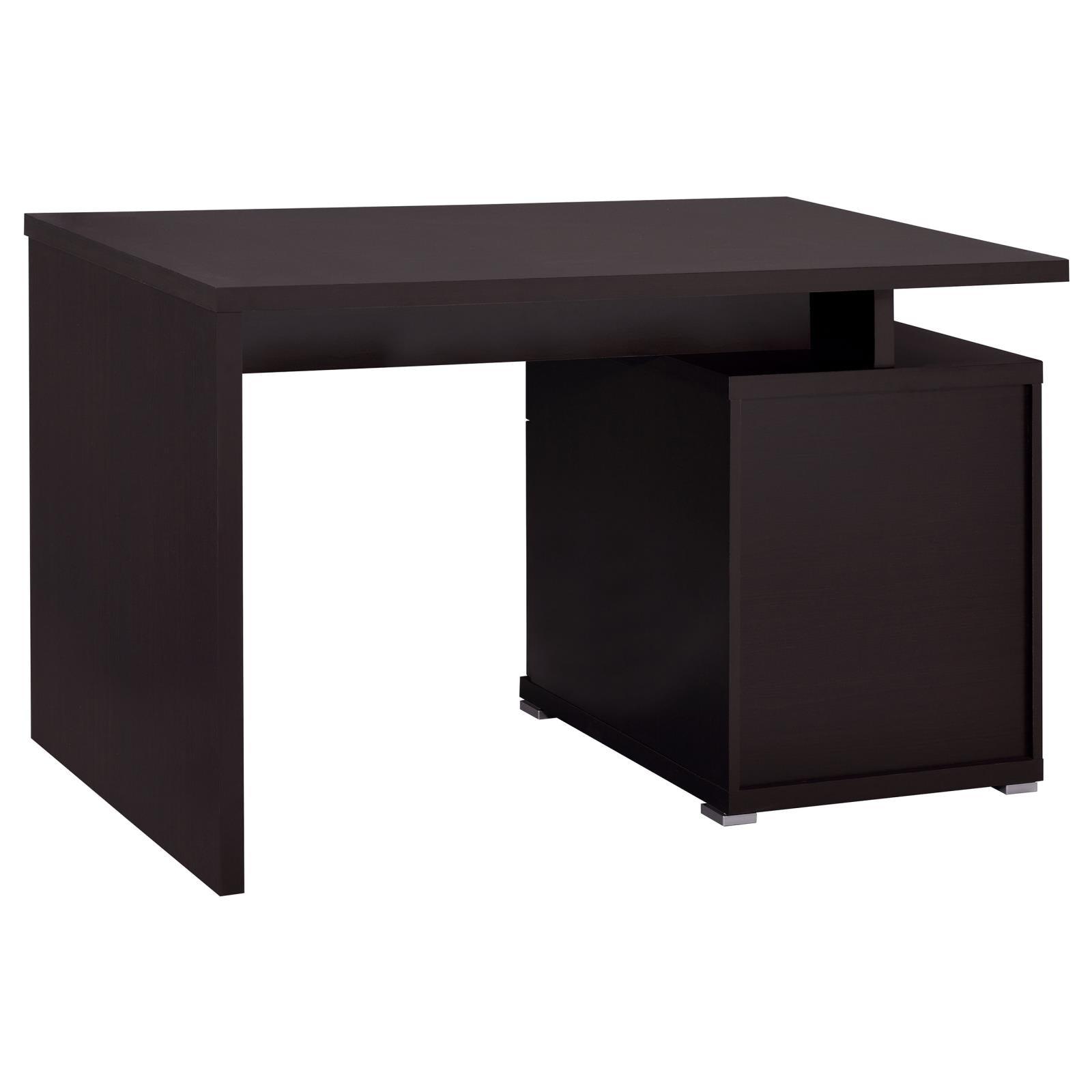 Irving Dark Cappuccino Office Desk rear view