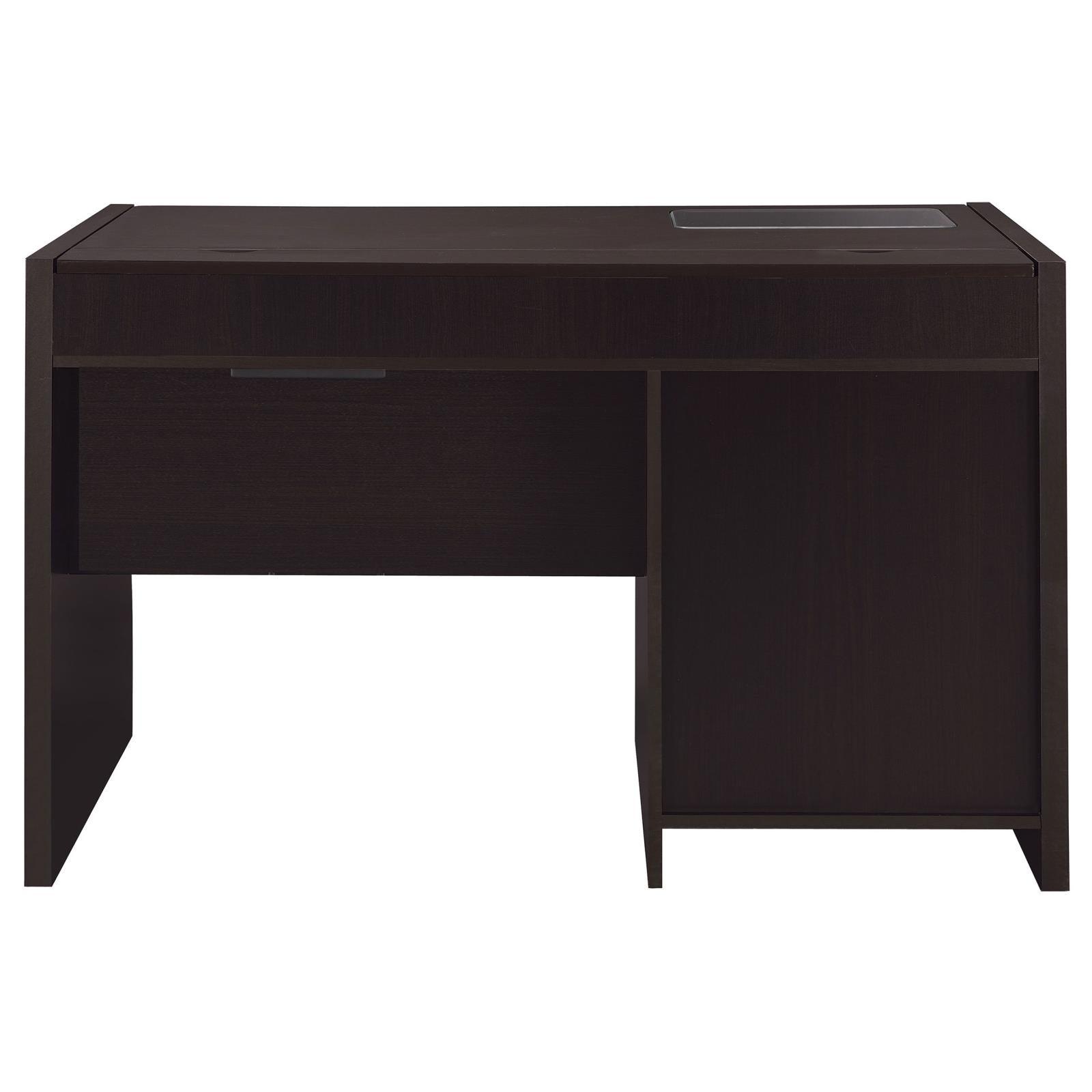 Side view of Halston Connect-It Office Desk with drawers closed