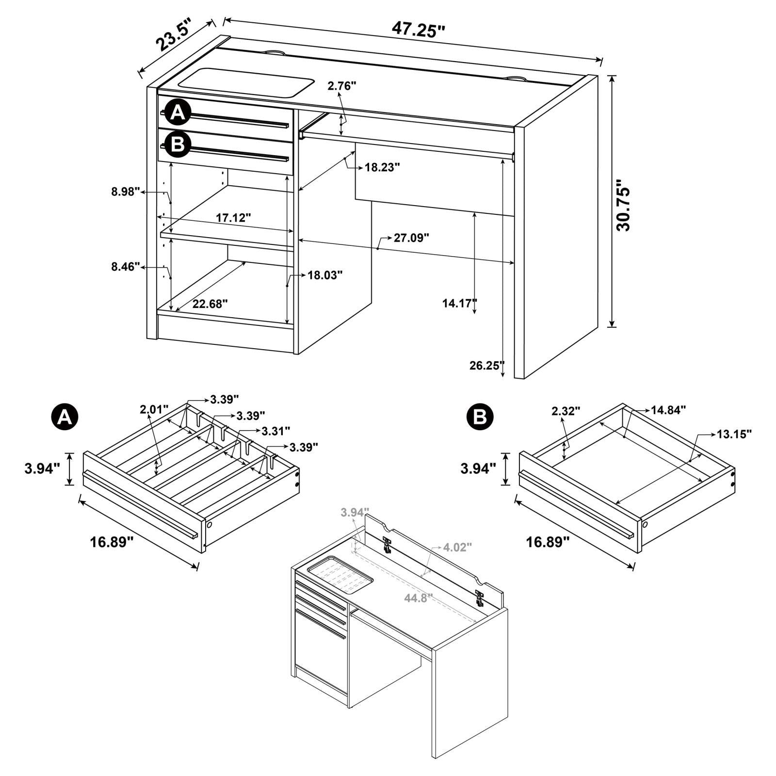 Halston Connect-It Office Desk setup in home office