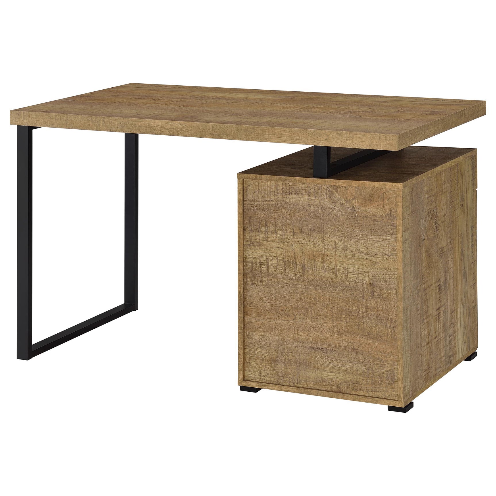 Back view of Brennan 3-drawer desk